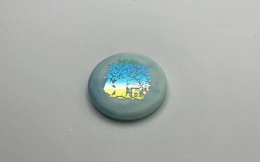 1123962 Zing Pico Can Capper Mini, Pyramids Explosion - Light Blue Swirl