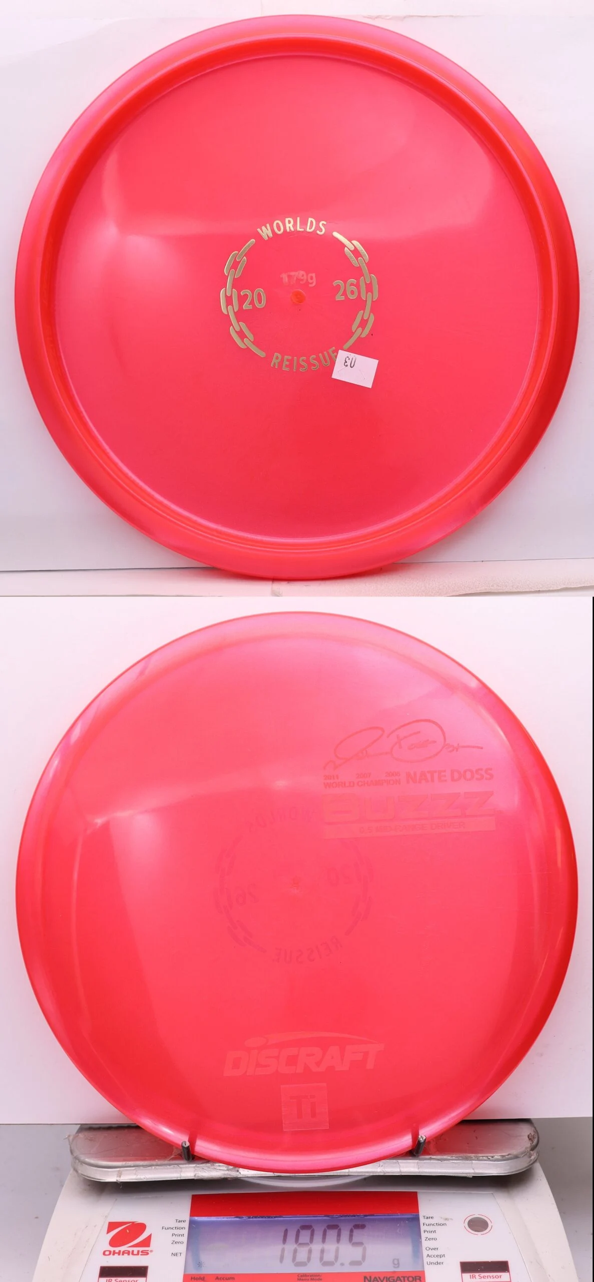 1124085 Solid Titanium Buzzz, Nate Doss 2026 Worlds - #03 Red, 181