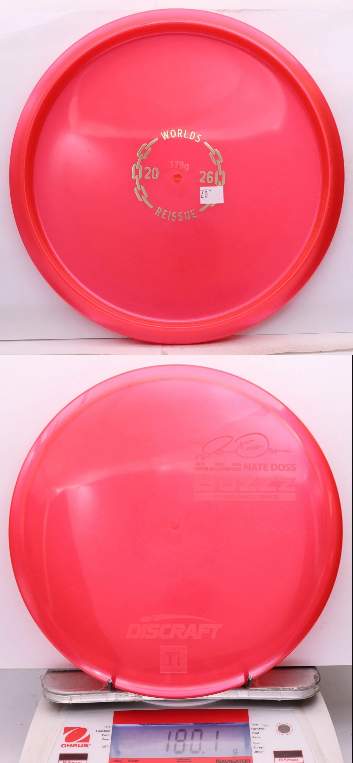 1124089 Solid Titanium Buzzz, Nate Doss 2026 Worlds - #07 Red, 180