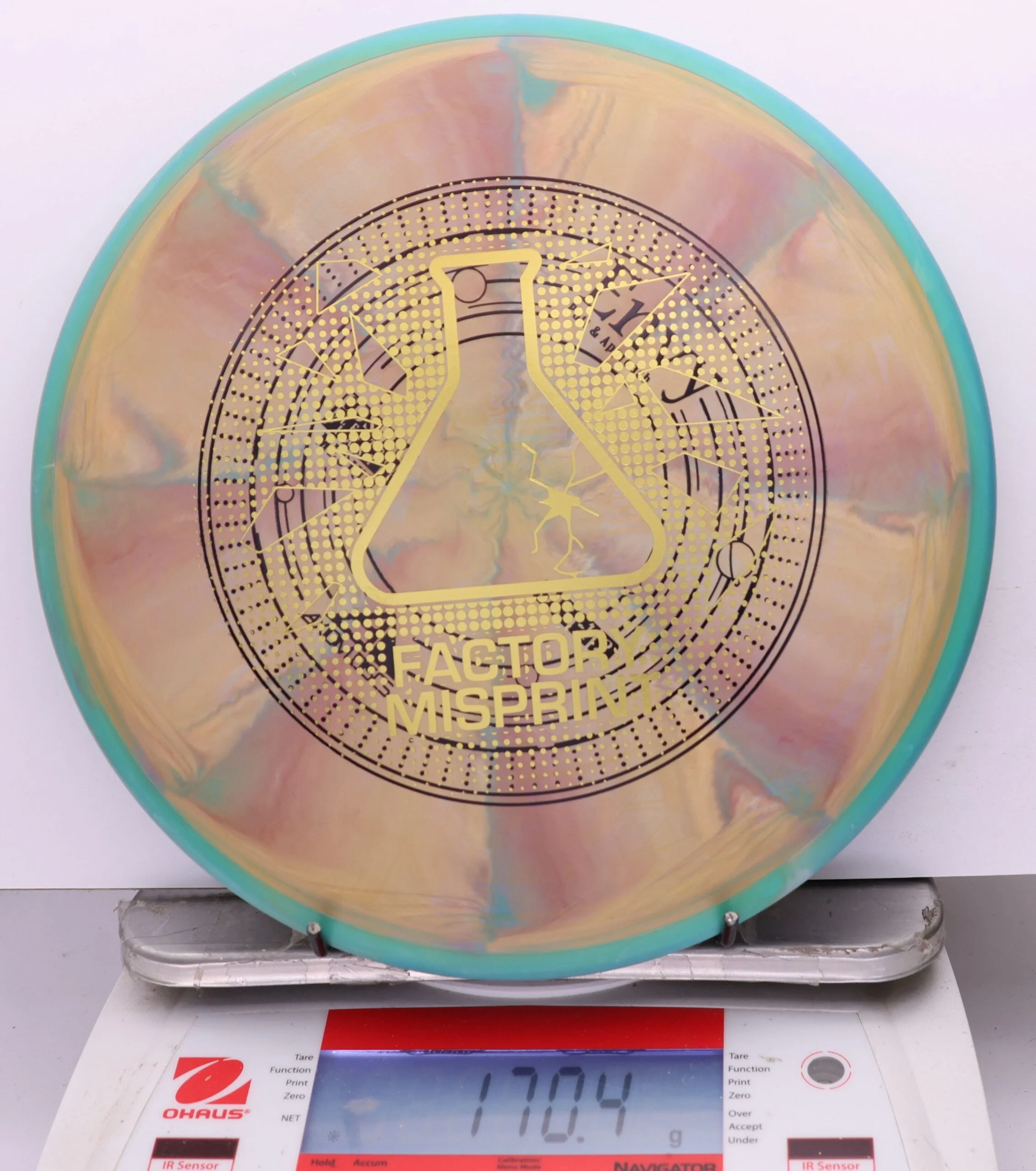 1134190 X-Out Cosmic Electron Medium Envy - #766 Teal-MauvOrange, 170