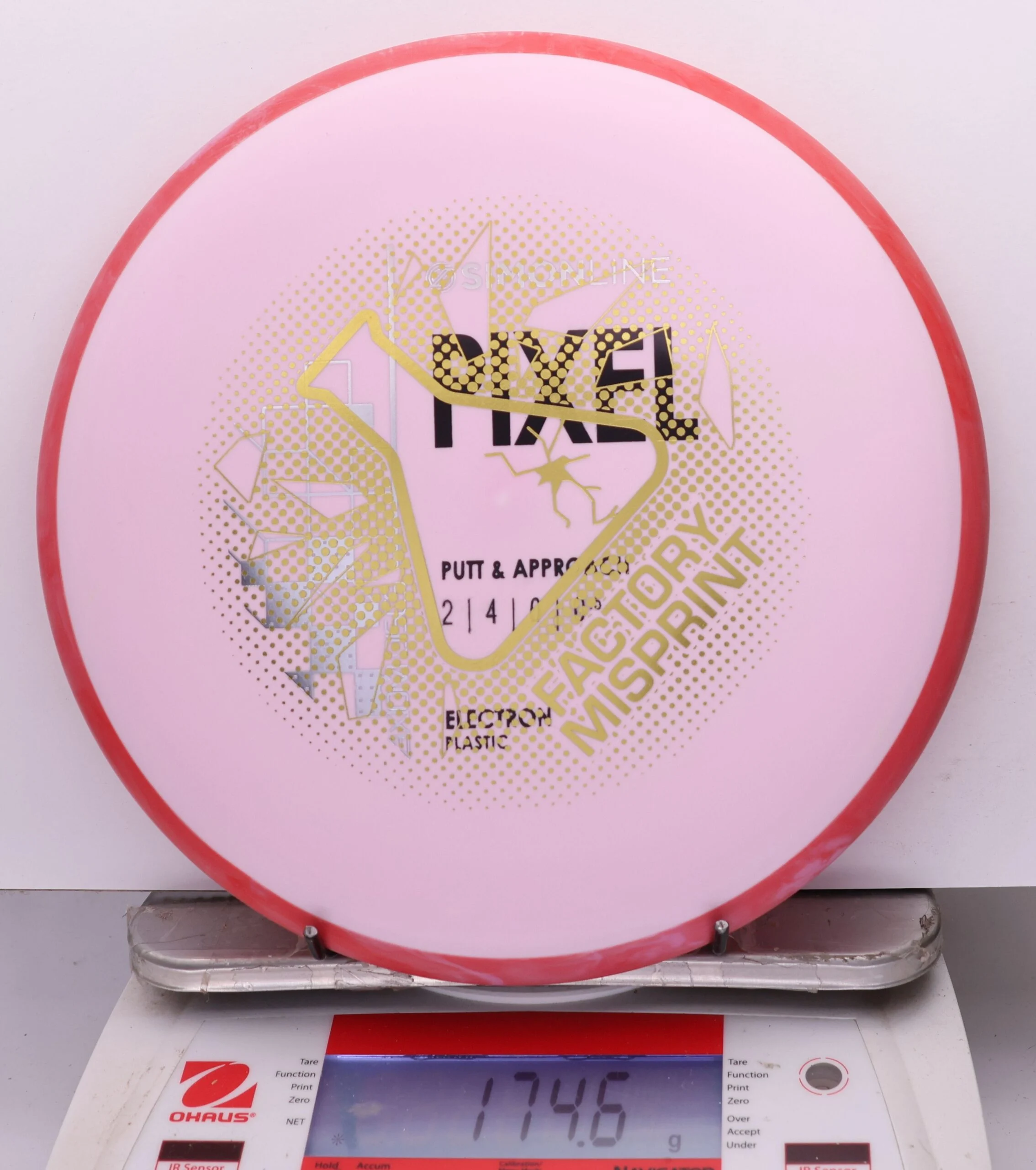 1134754 X-Out Simon Line Electron Pixel - #770 Red-LtPink, 175