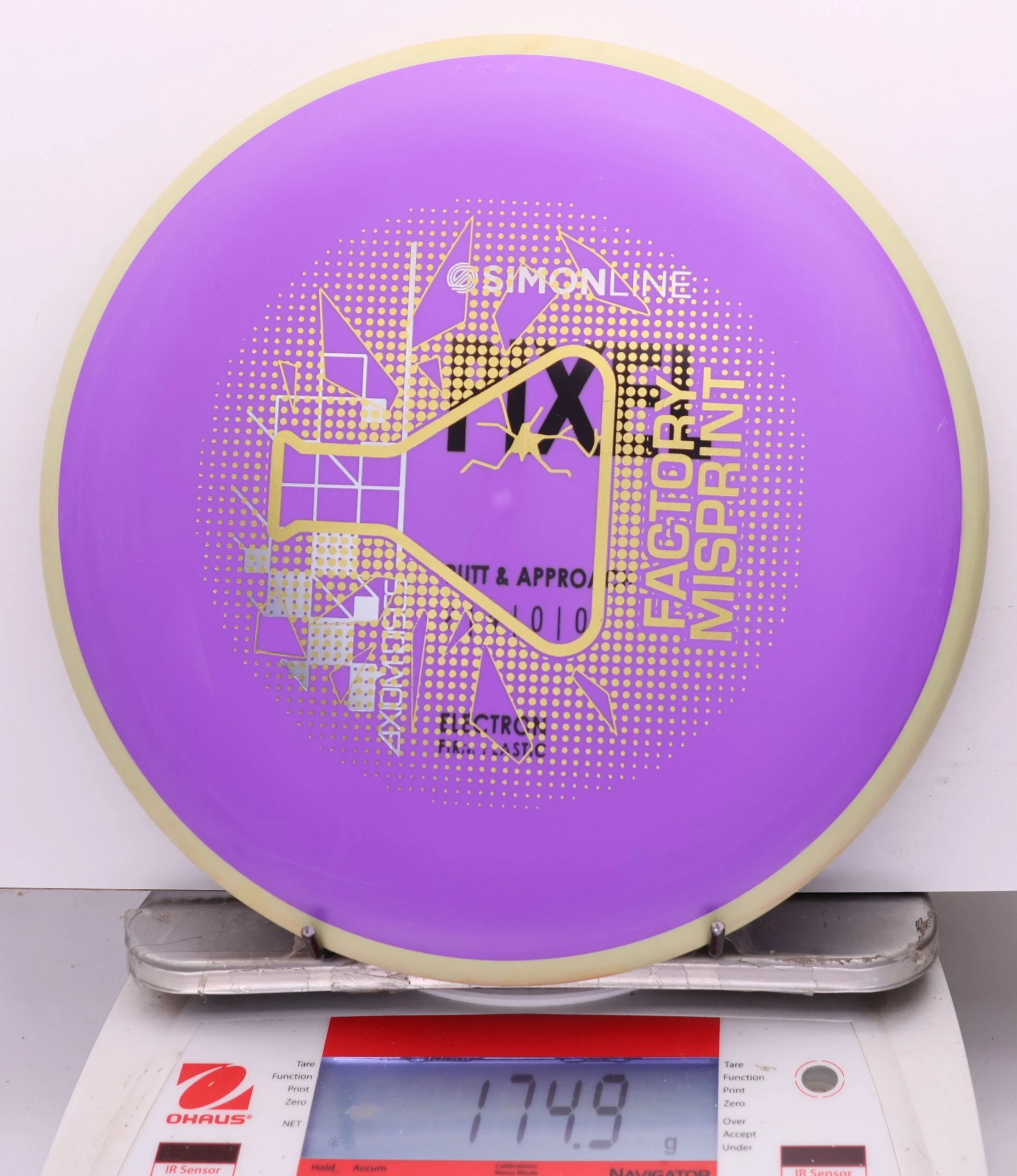 1134882 X-Out Simon Line Electron Firm Pixel - #752 Yellow-Purple, 175