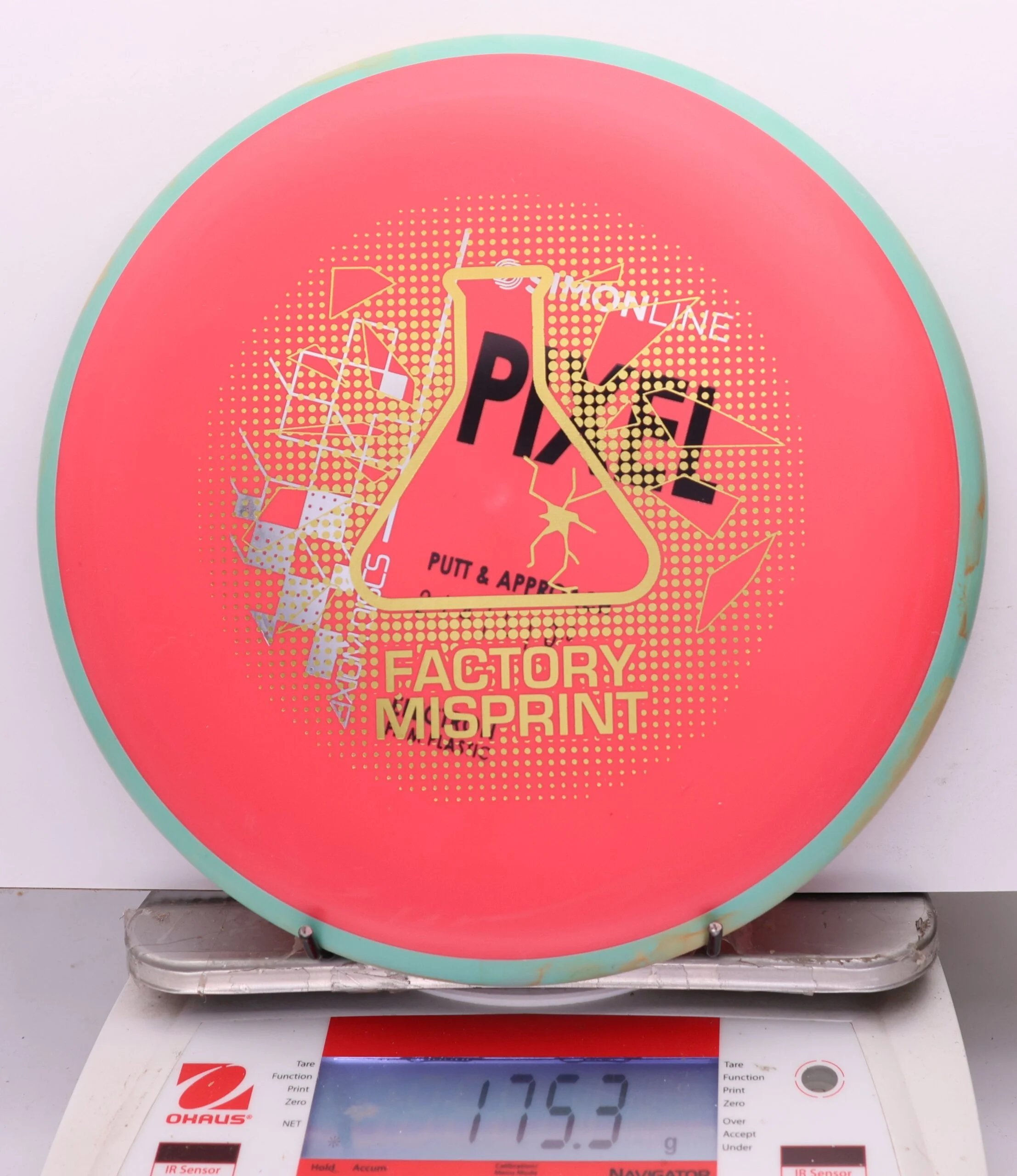 1134898 X-Out Simon Line Electron Firm Pixel - #757 Teal-Red, 175