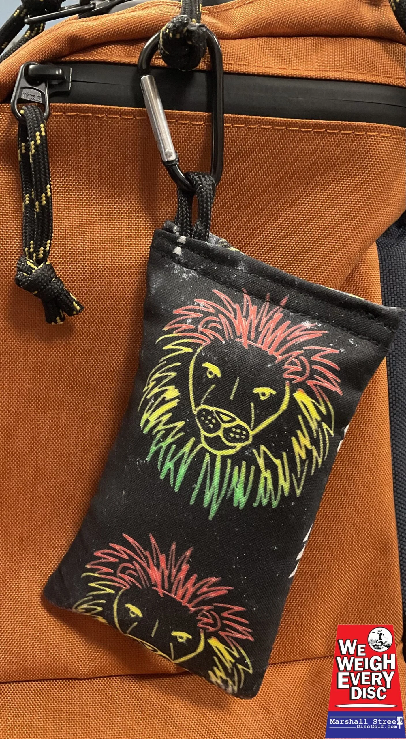 1137859 Chalky Bags with Carabiner - Rasta Lion-Black, Chalky