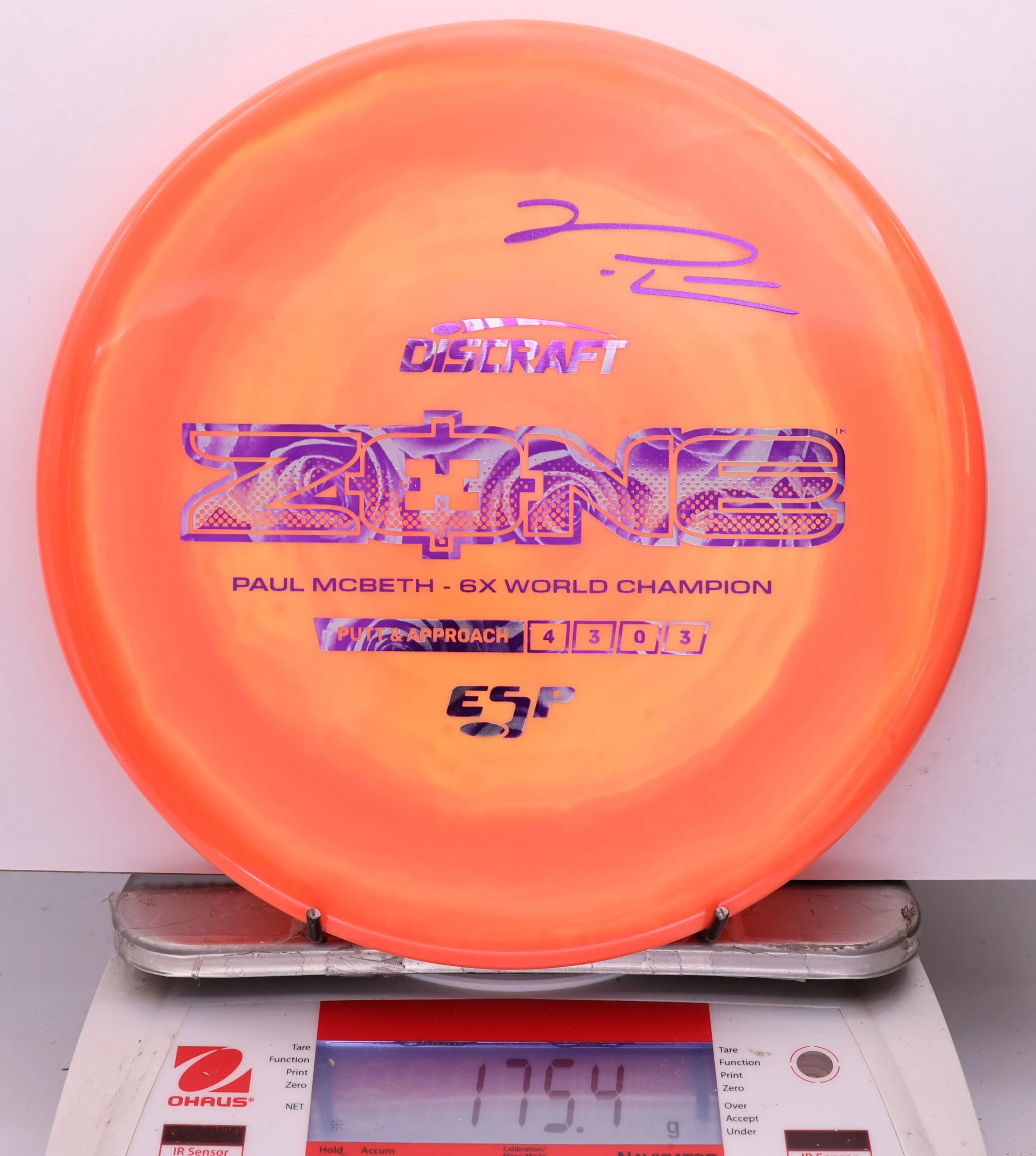 1141032 ESP Zone, Paul McBeth 6X - #537 Orange, 175
