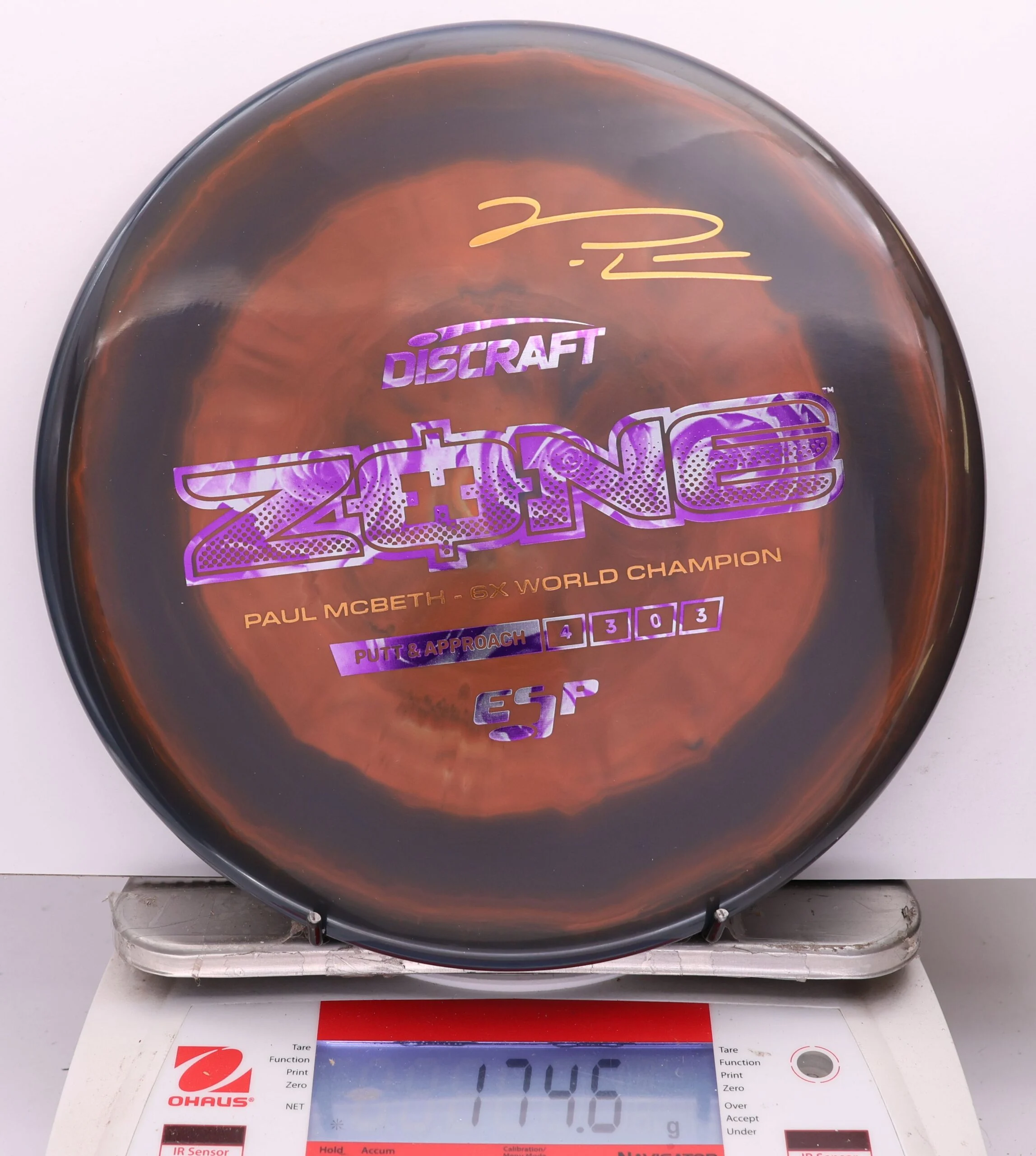1141089 ESP Zone, Paul McBeth 6X - #539 BlackBrown, 175