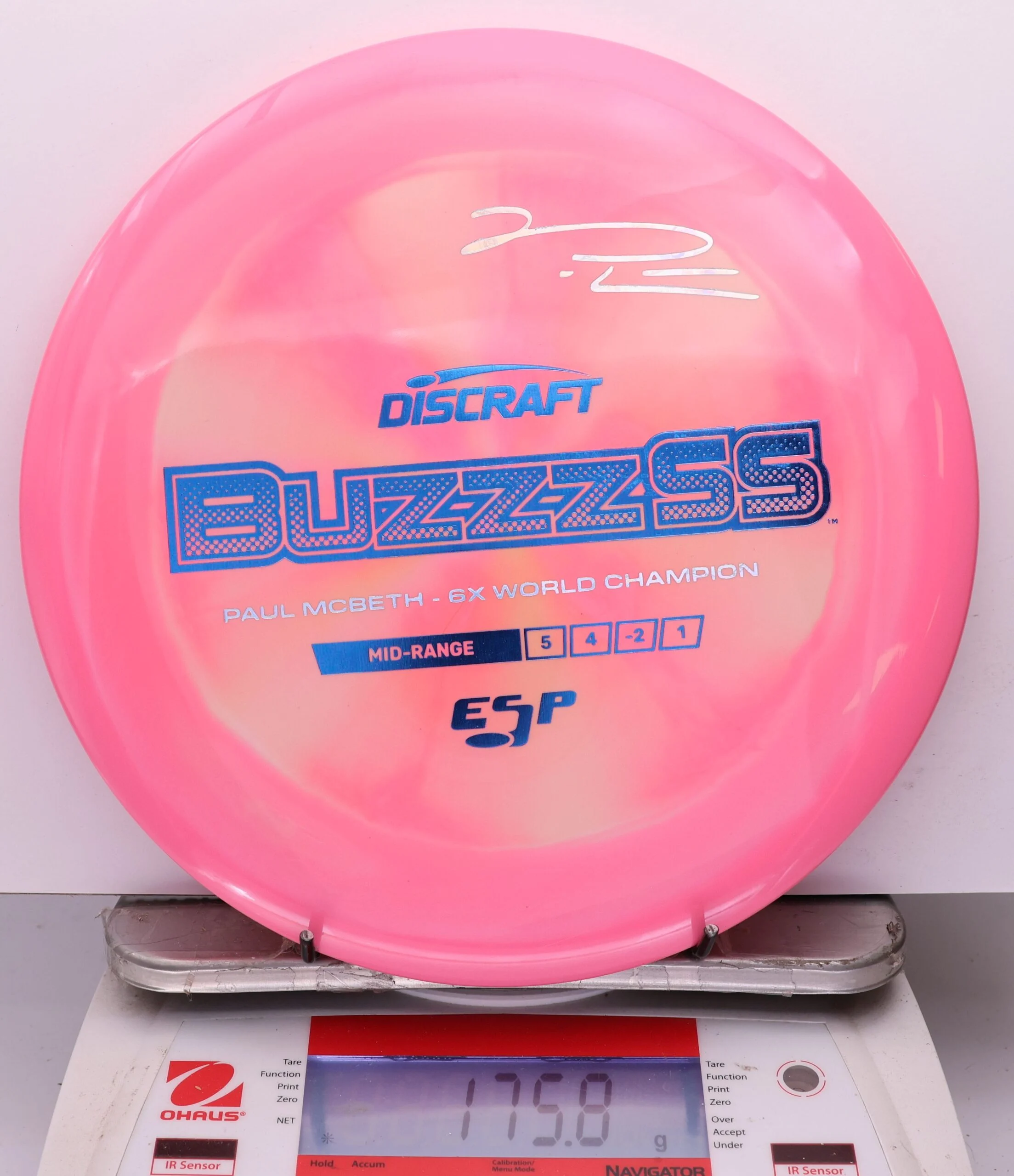 1141151 ESP Buzzz SS, Paul McBeth 6X - #529 Pink, 176