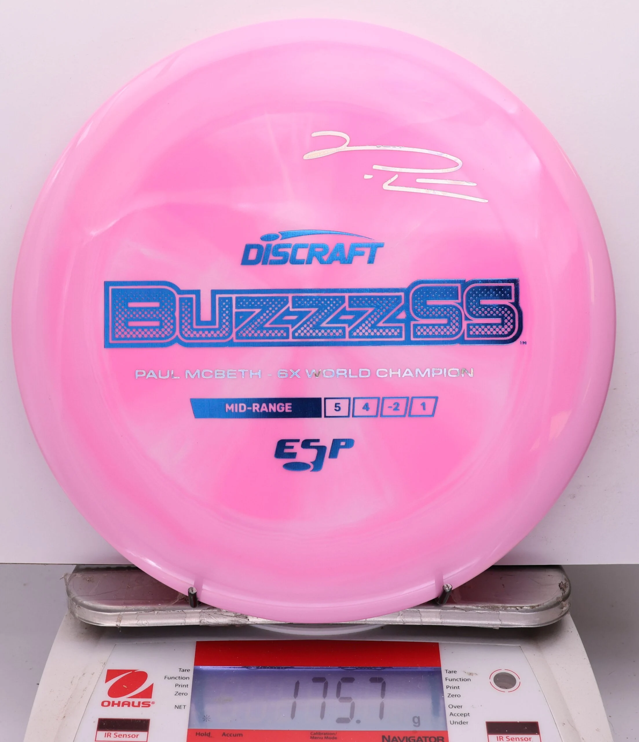 1141175 ESP Buzzz SS, Paul McBeth 6X - #532 Pink, 176