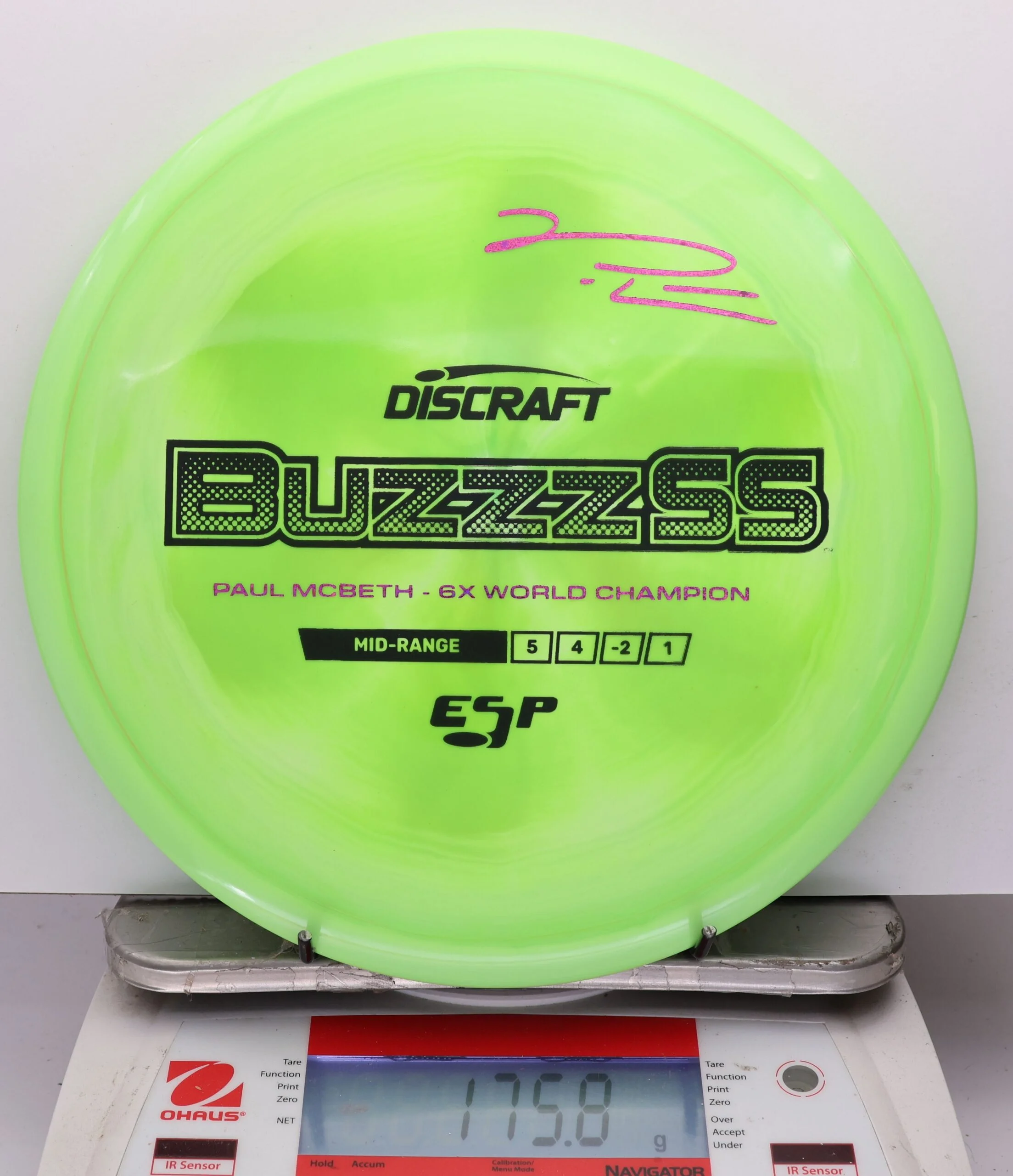 1141176 ESP Buzzz SS, Paul McBeth 6X - #533 Green, 176