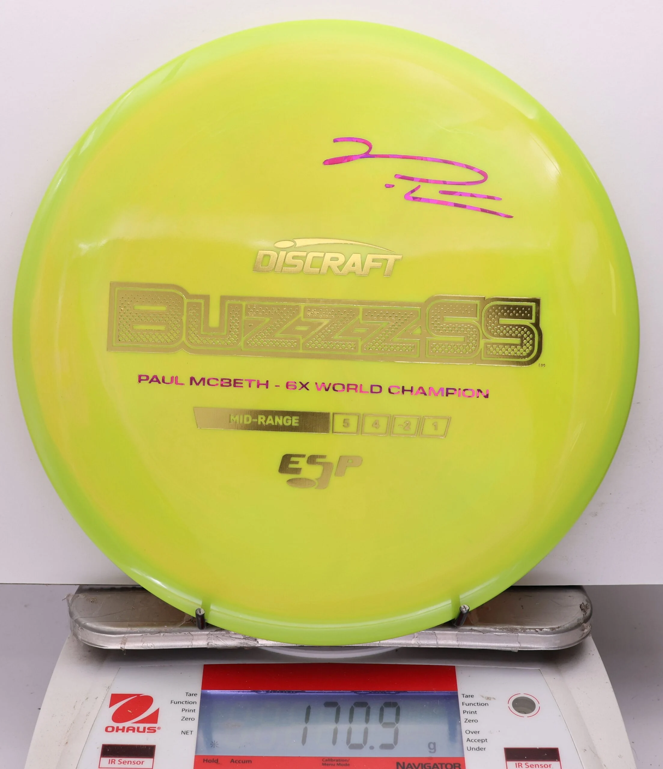 1141177 ESP Buzzz SS, Paul McBeth 6X - #534 Grellow, 171