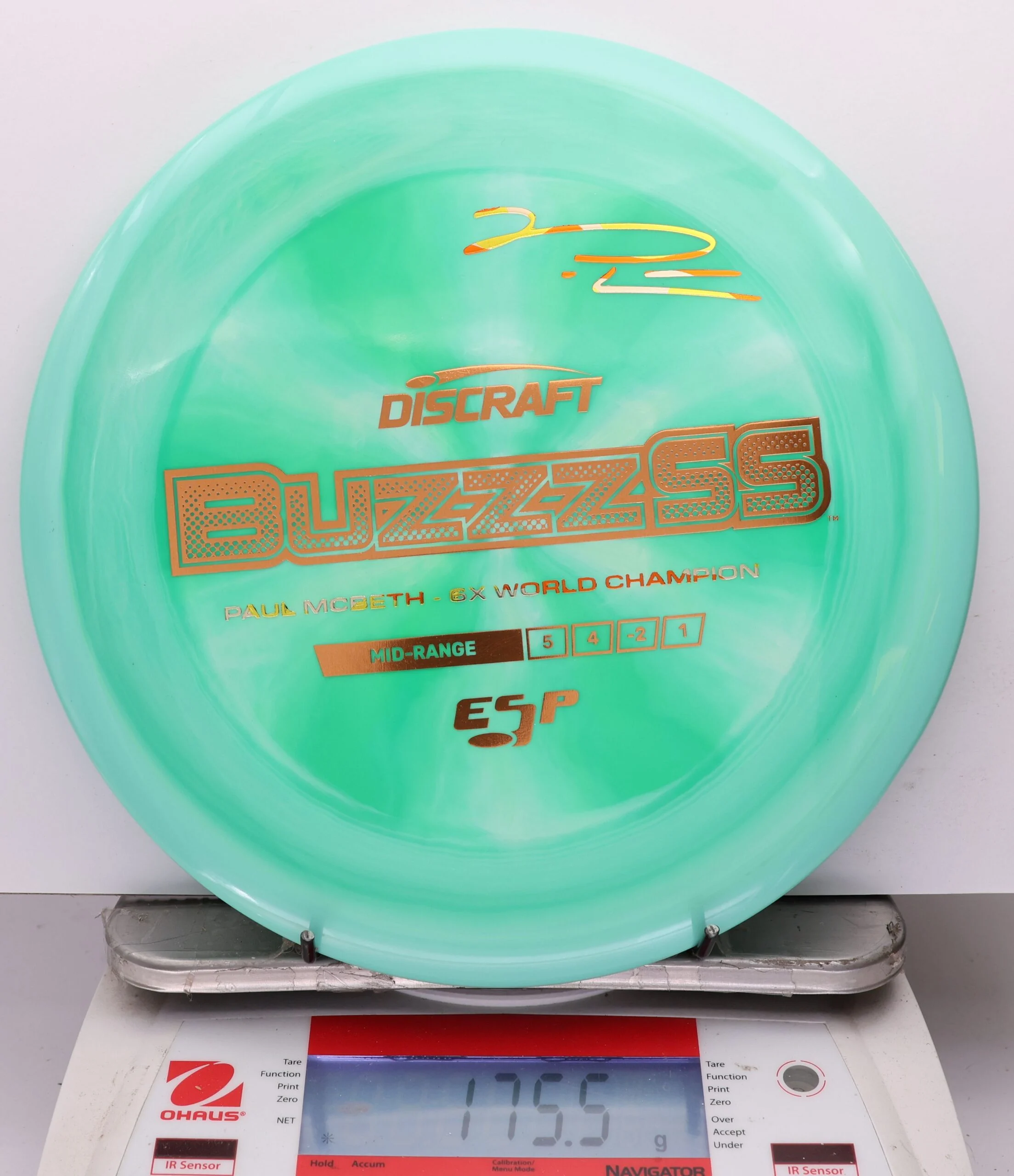 1141178 ESP Buzzz SS, Paul McBeth 6X - #535 Teal, 176