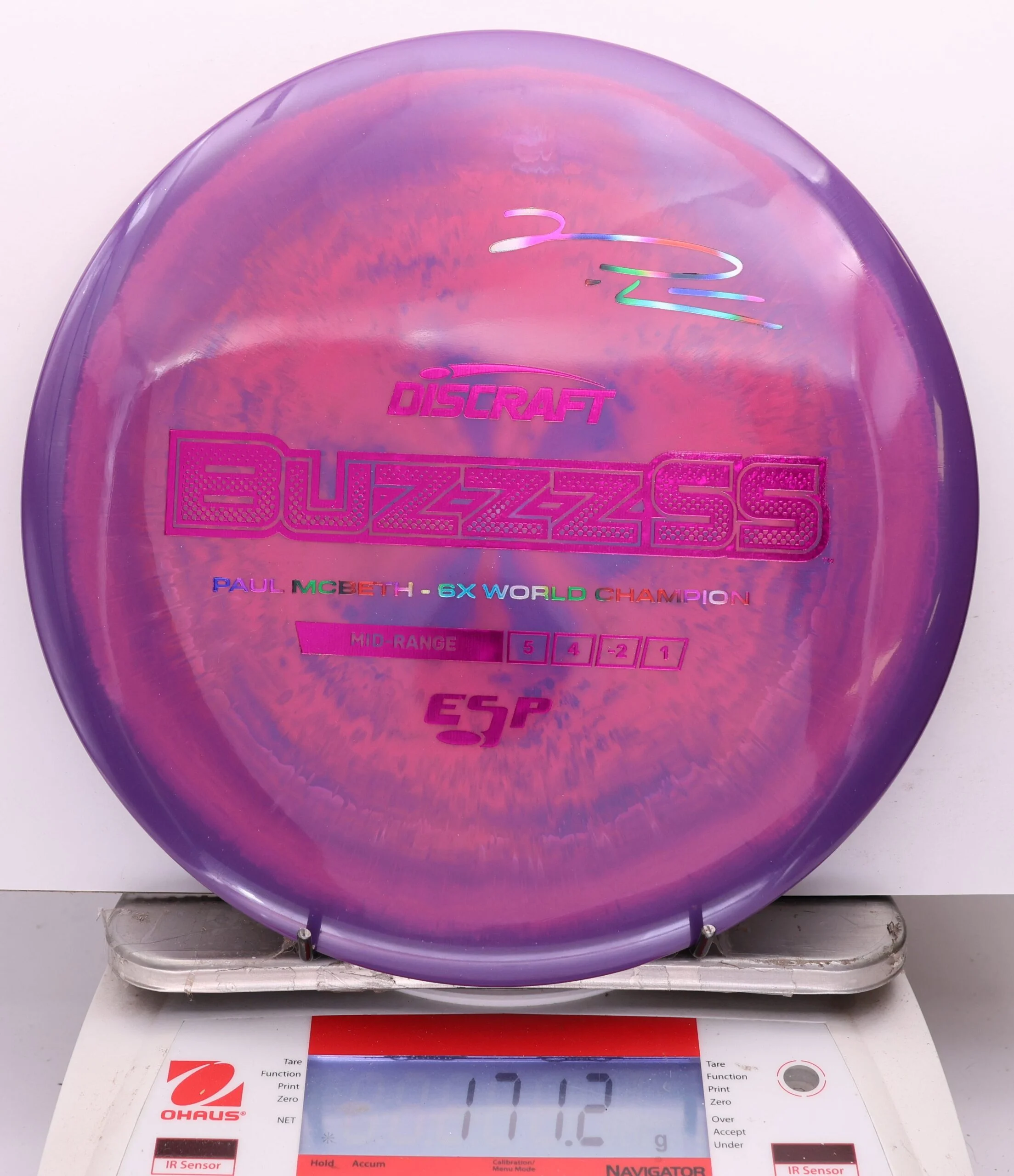 1141204 ESP Buzzz SS, Paul McBeth 6X - #540 PurpleRed, 171