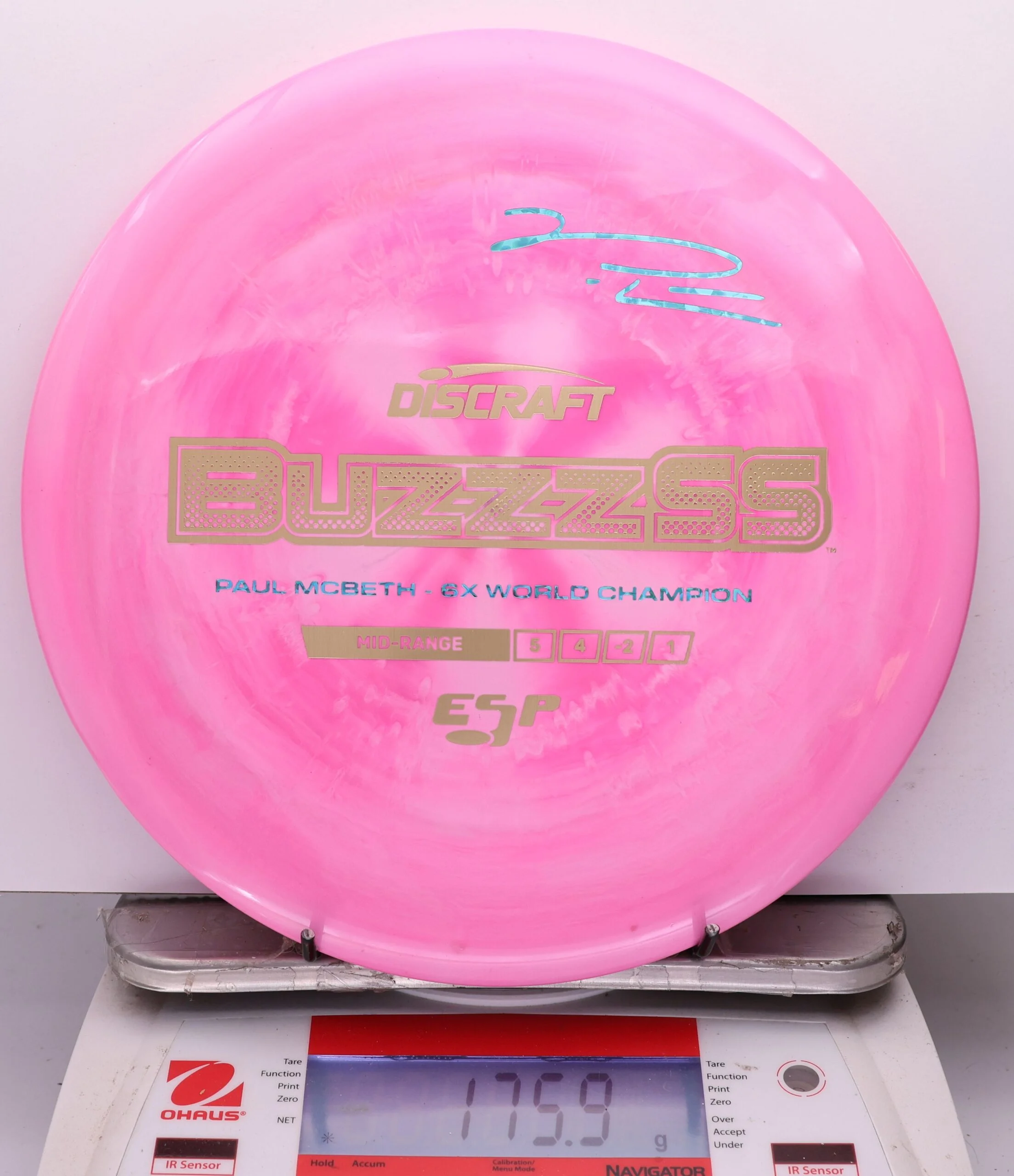 1141253 ESP Buzzz SS, Paul McBeth 6X - #547 Pink, 176