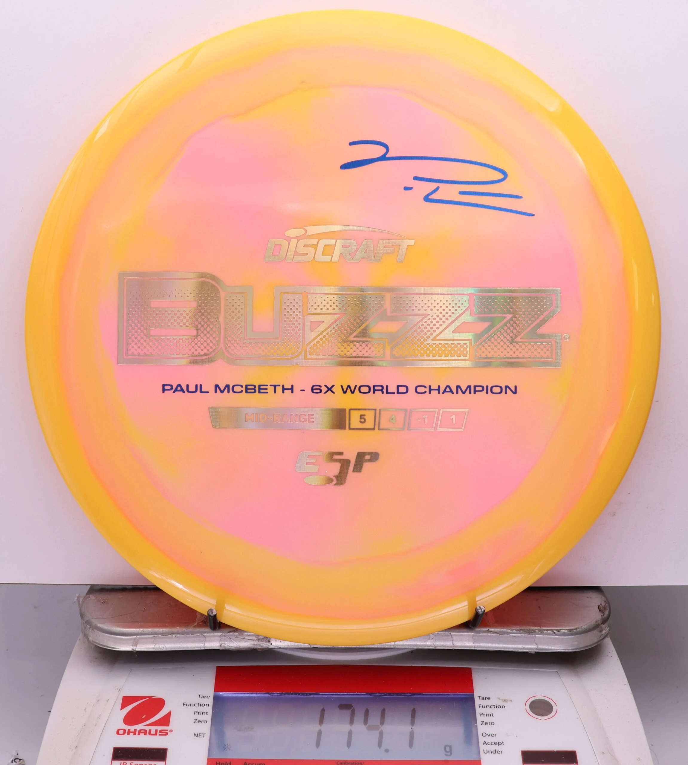 1141313 ESP Buzzz, Paul McBeth 6X - #527 YellowPink, 174