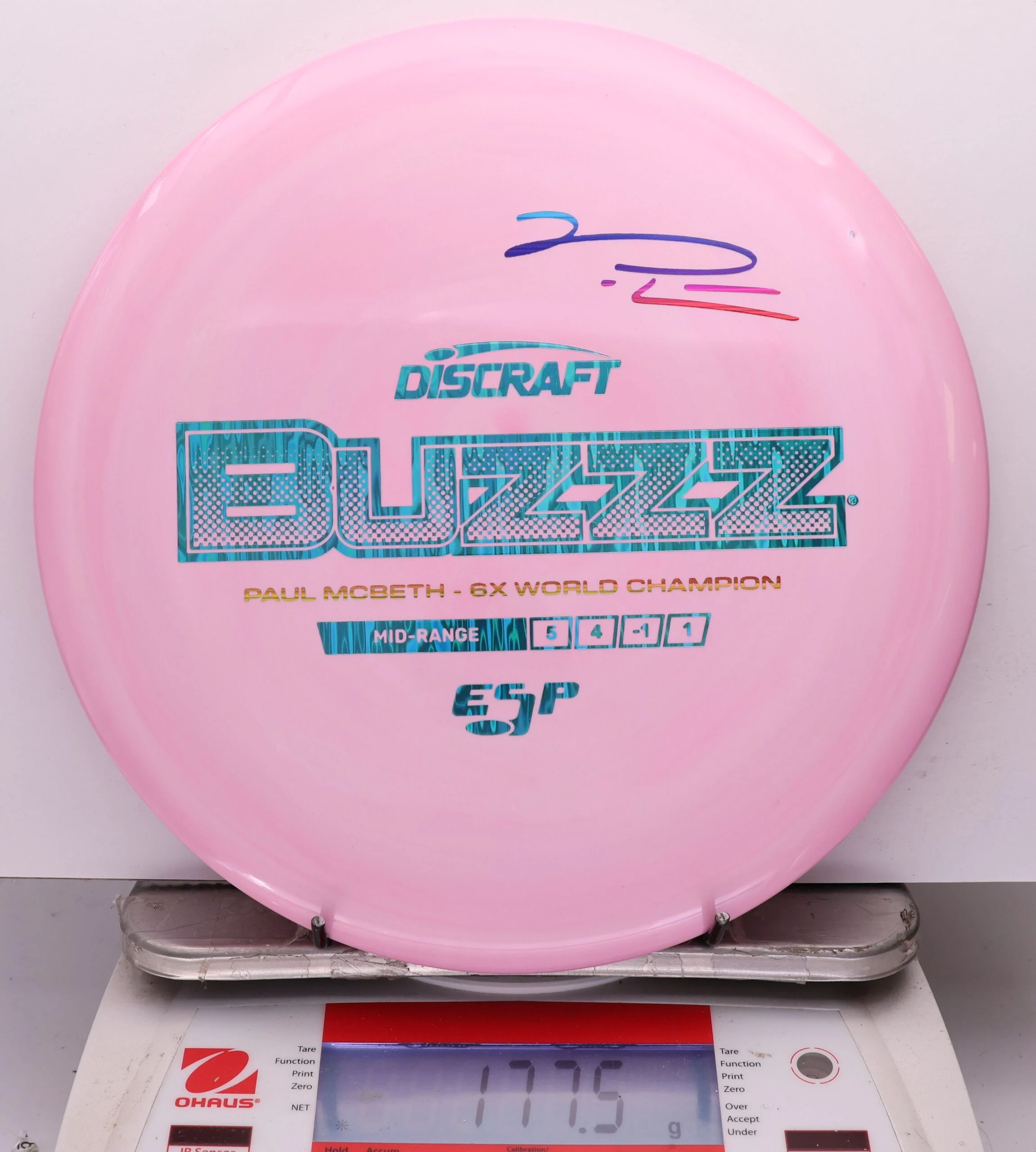1141349 ESP Buzzz, Paul McBeth 6X - #532 Pink, 178