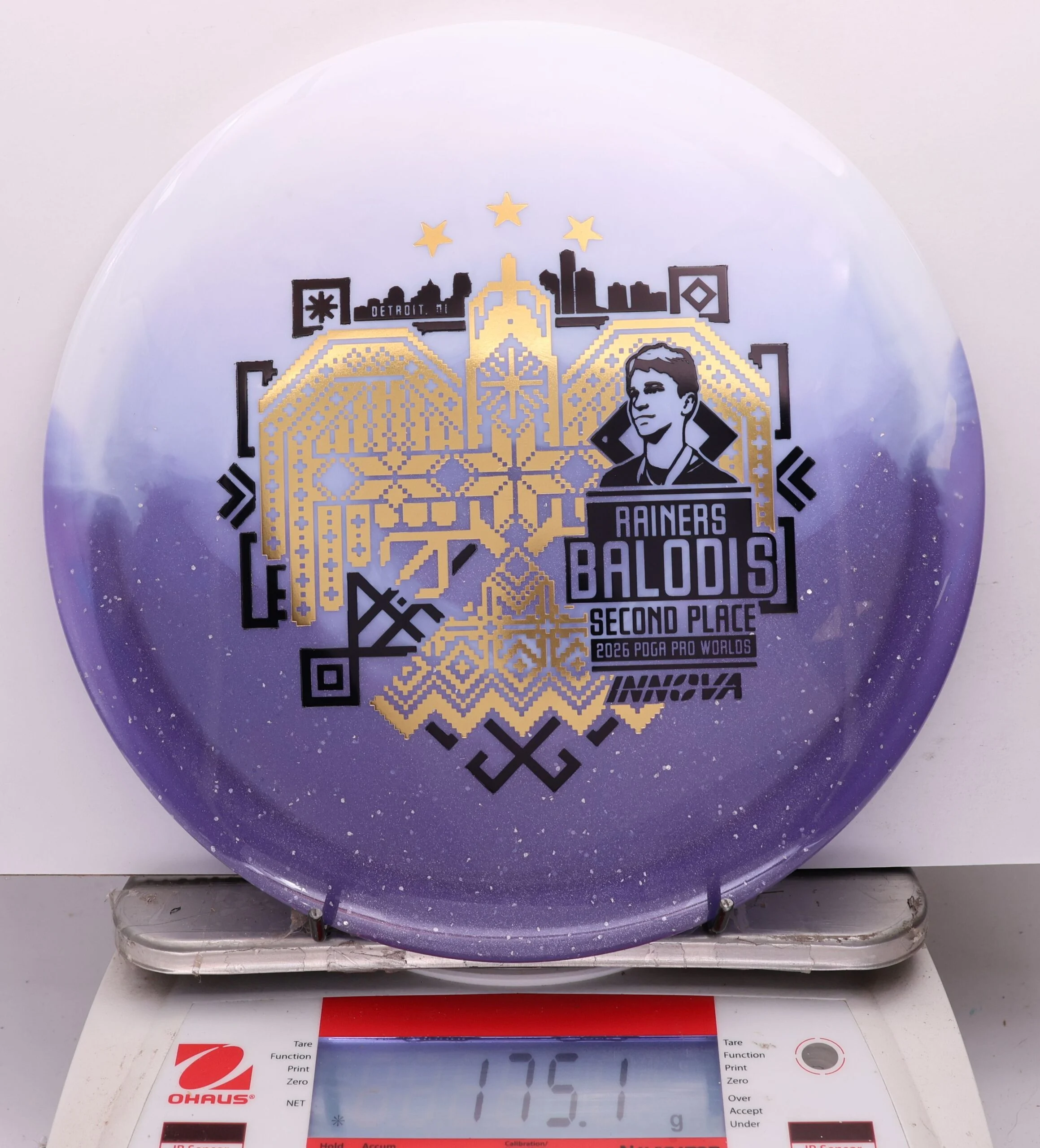 1143259 Duo Teebird, Rainers Balodis 2026 Second Place PDGA Worlds - #01 White-Purple, 175