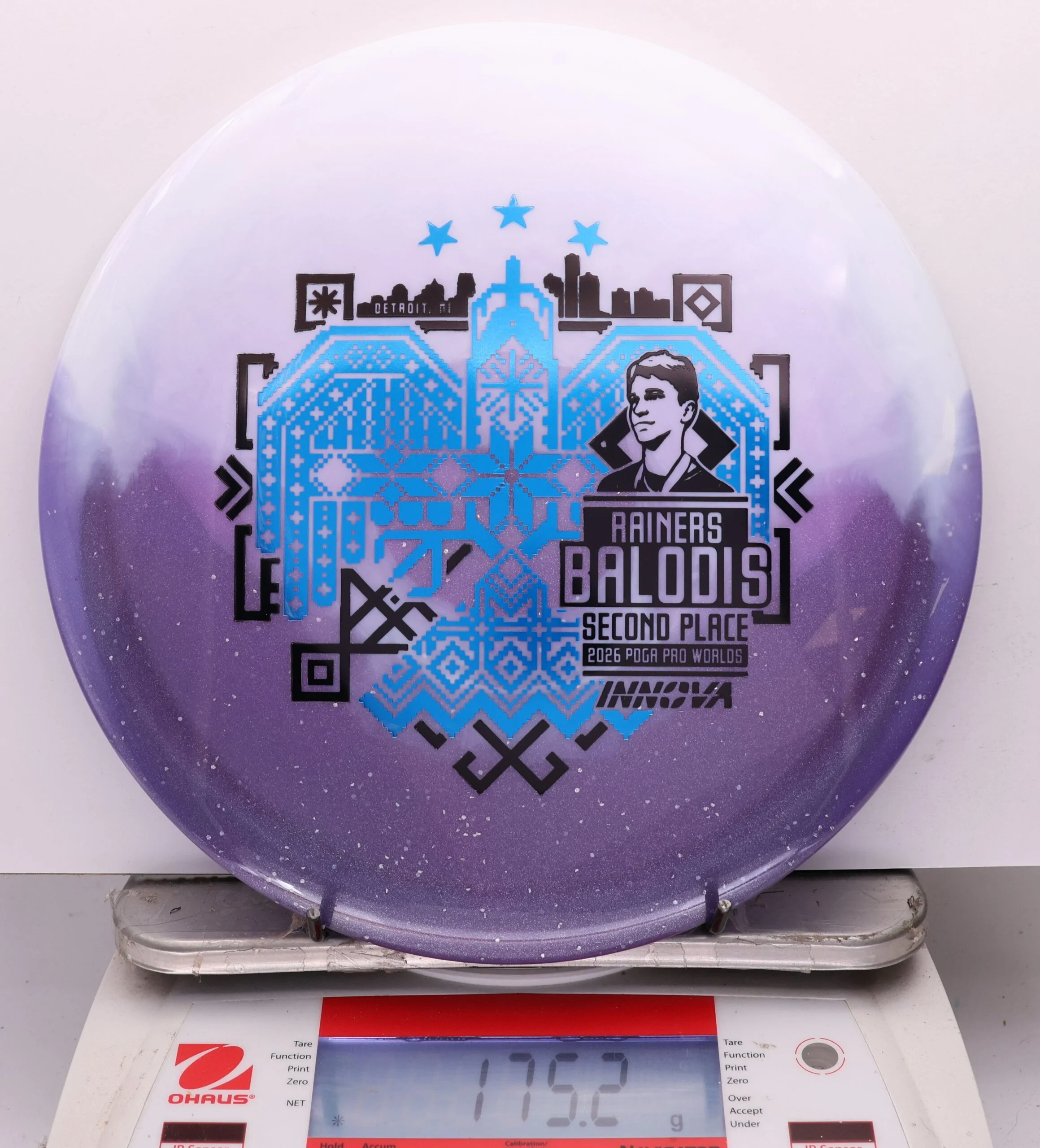 1143303 Duo Teebird, Rainers Balodis 2026 Second Place PDGA Worlds - #02 White-Purple, 175