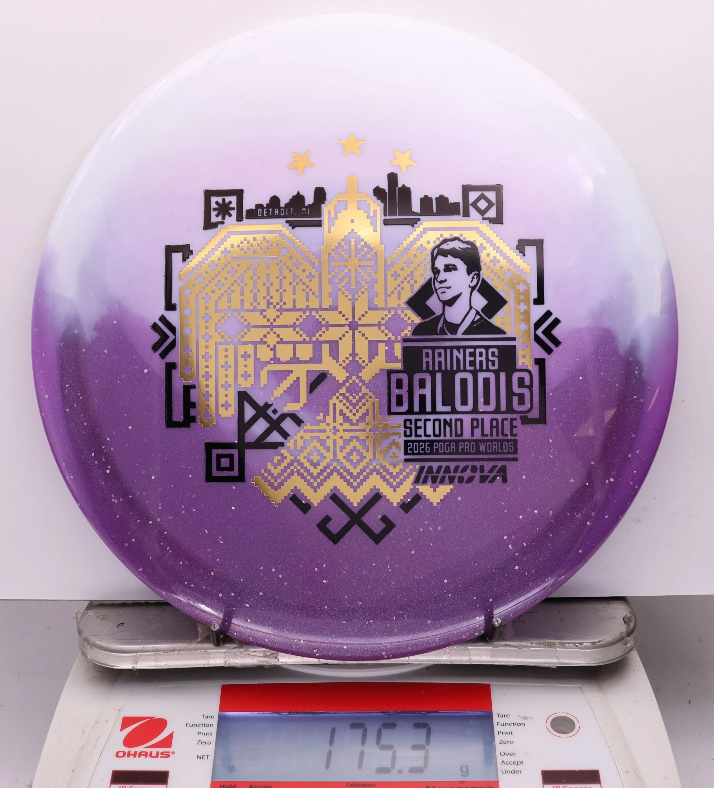 1143347 Duo Teebird, Rainers Balodis 2026 Second Place PDGA Worlds - #07 White-Purple, 175