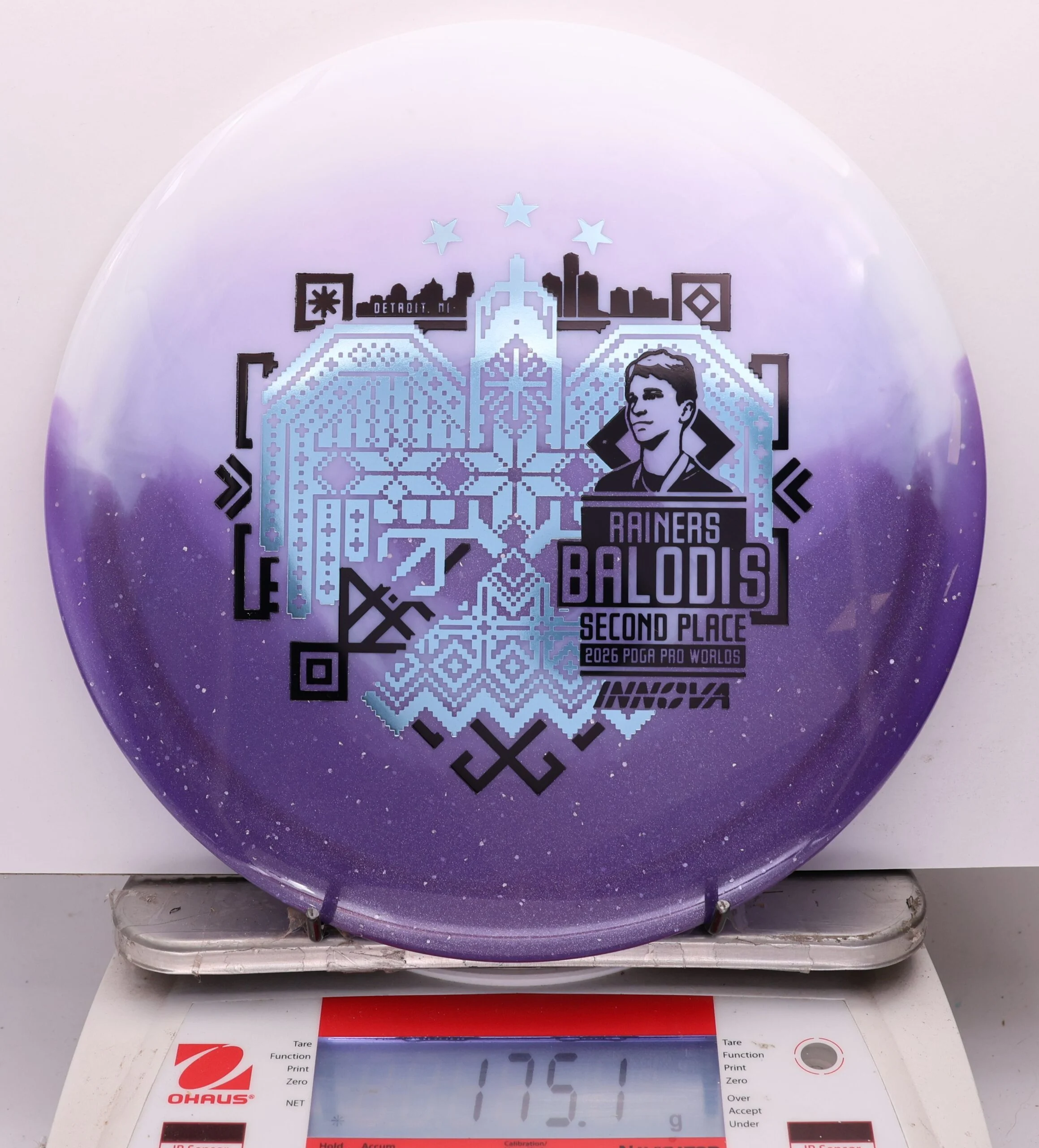 1143350 Duo Teebird, Rainers Balodis 2026 Second Place PDGA Worlds - #10 White-Purple, 175