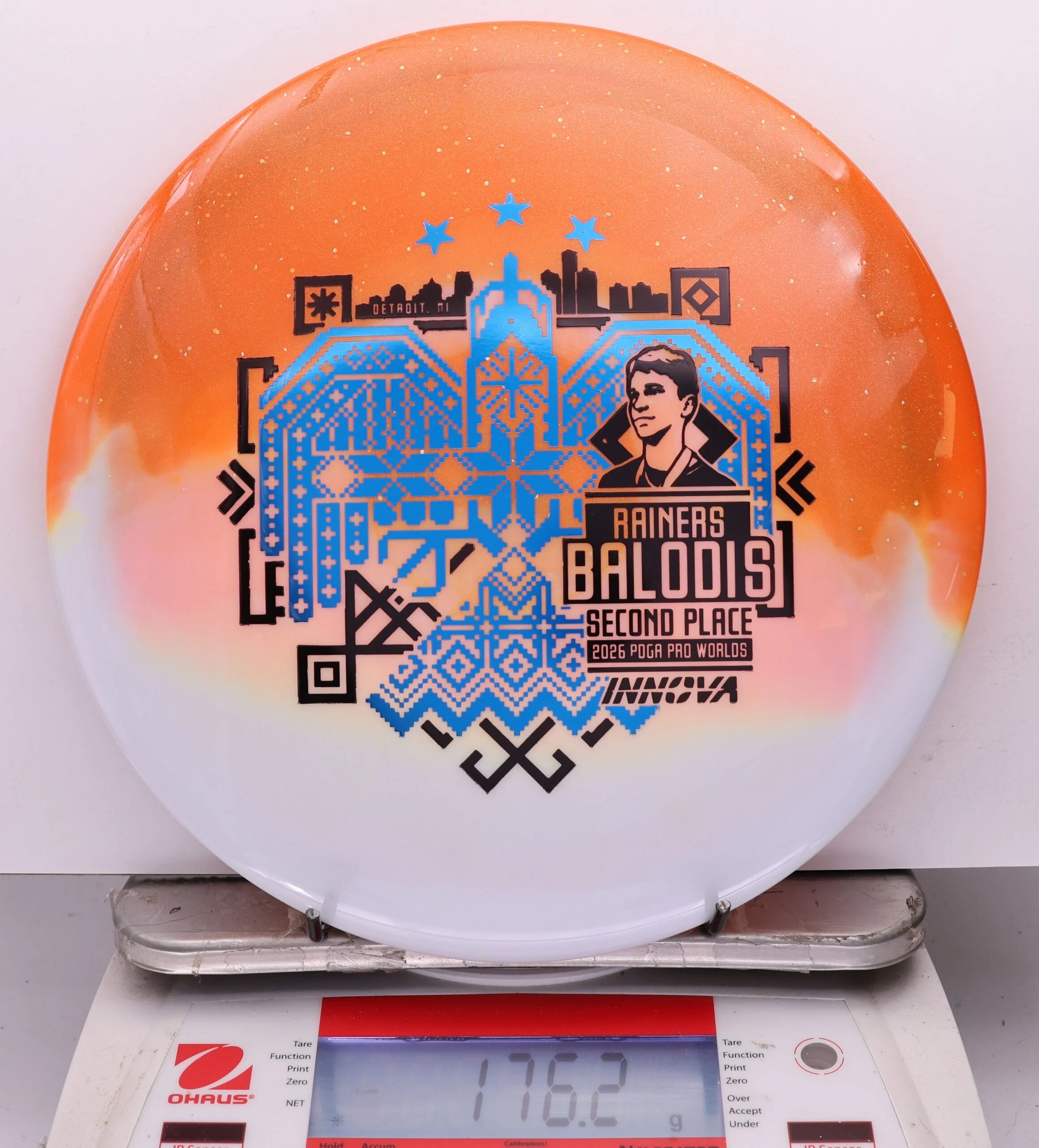 1143351 Duo Teebird, Rainers Balodis 2026 Second Place PDGA Worlds - #11 White-Orange, 176