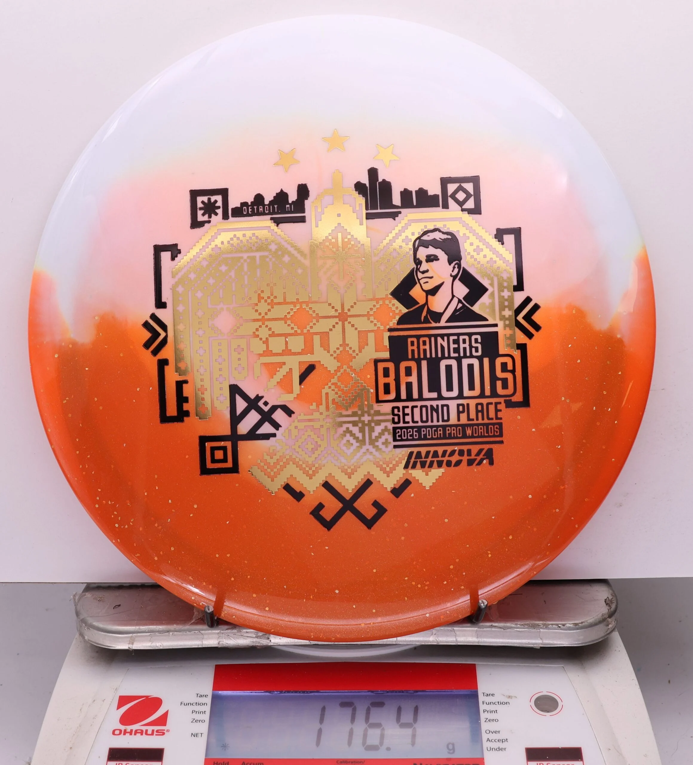 1143391 Duo Teebird, Rainers Balodis 2026 Second Place PDGA Worlds - #12 White-Orange, 176