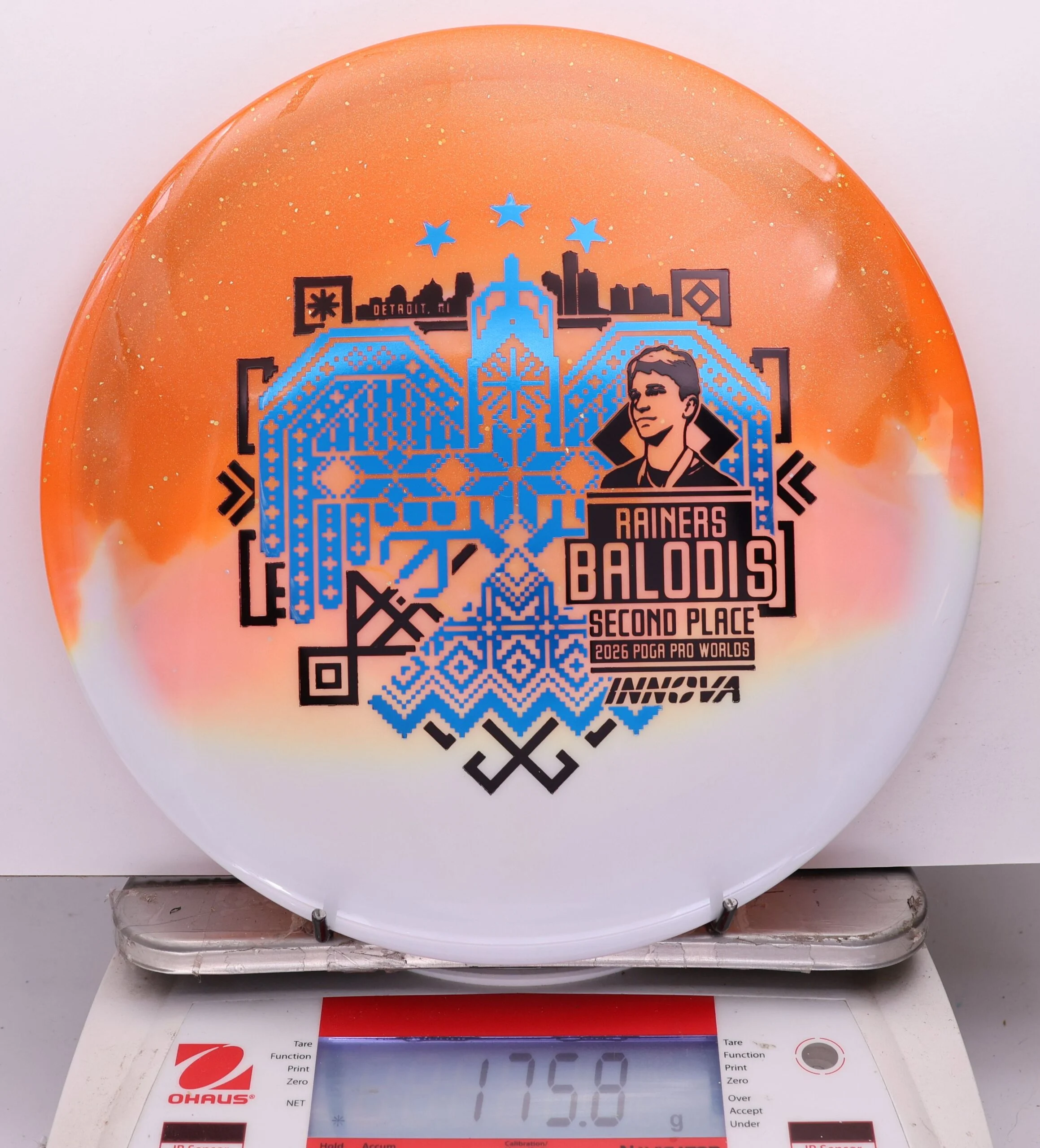 1143394 Duo Teebird, Rainers Balodis 2026 Second Place PDGA Worlds - #15 White-Orange, 176
