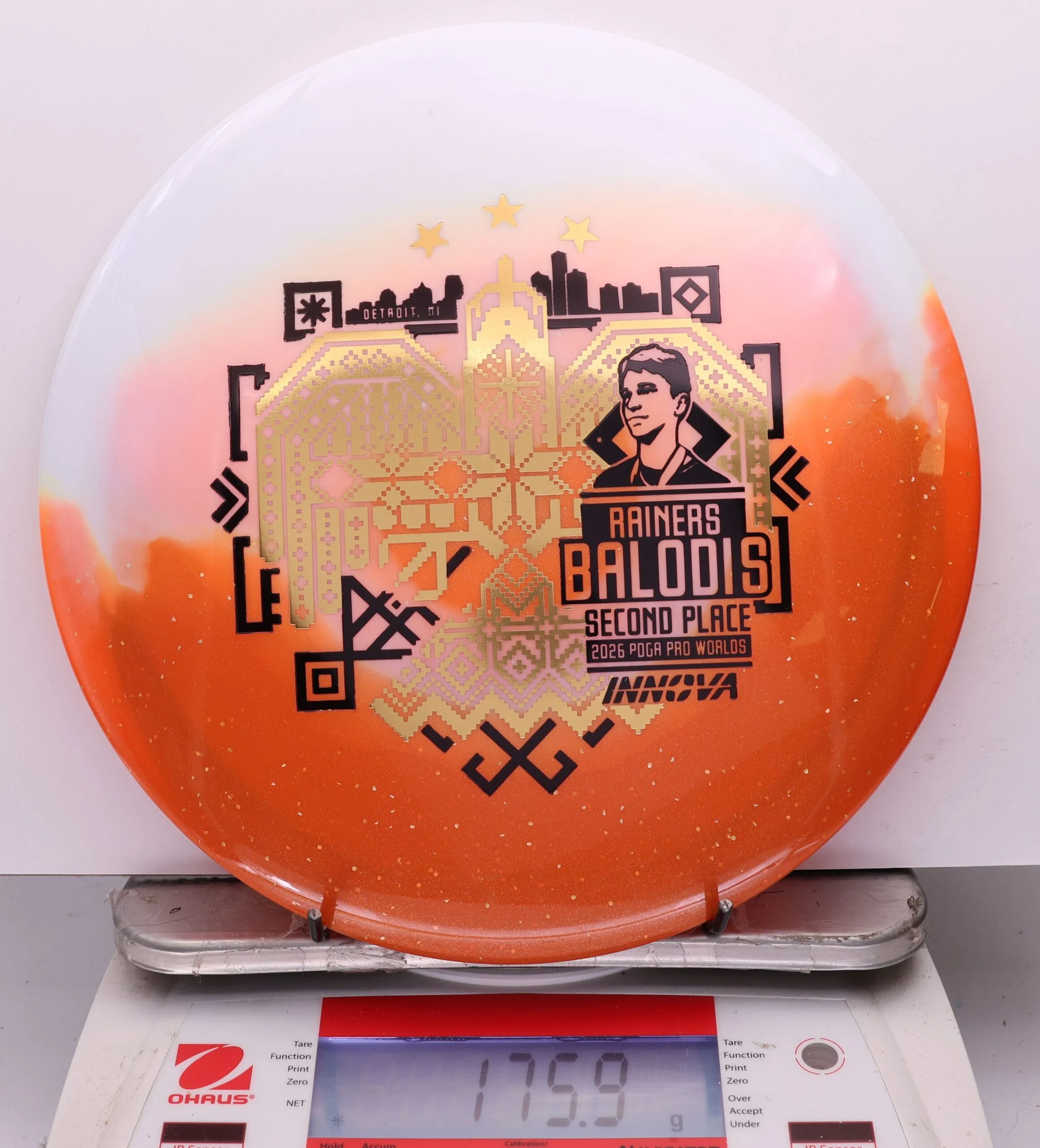 1143395 Duo Teebird, Rainers Balodis 2026 Second Place PDGA Worlds - #16 White-Orange, 176