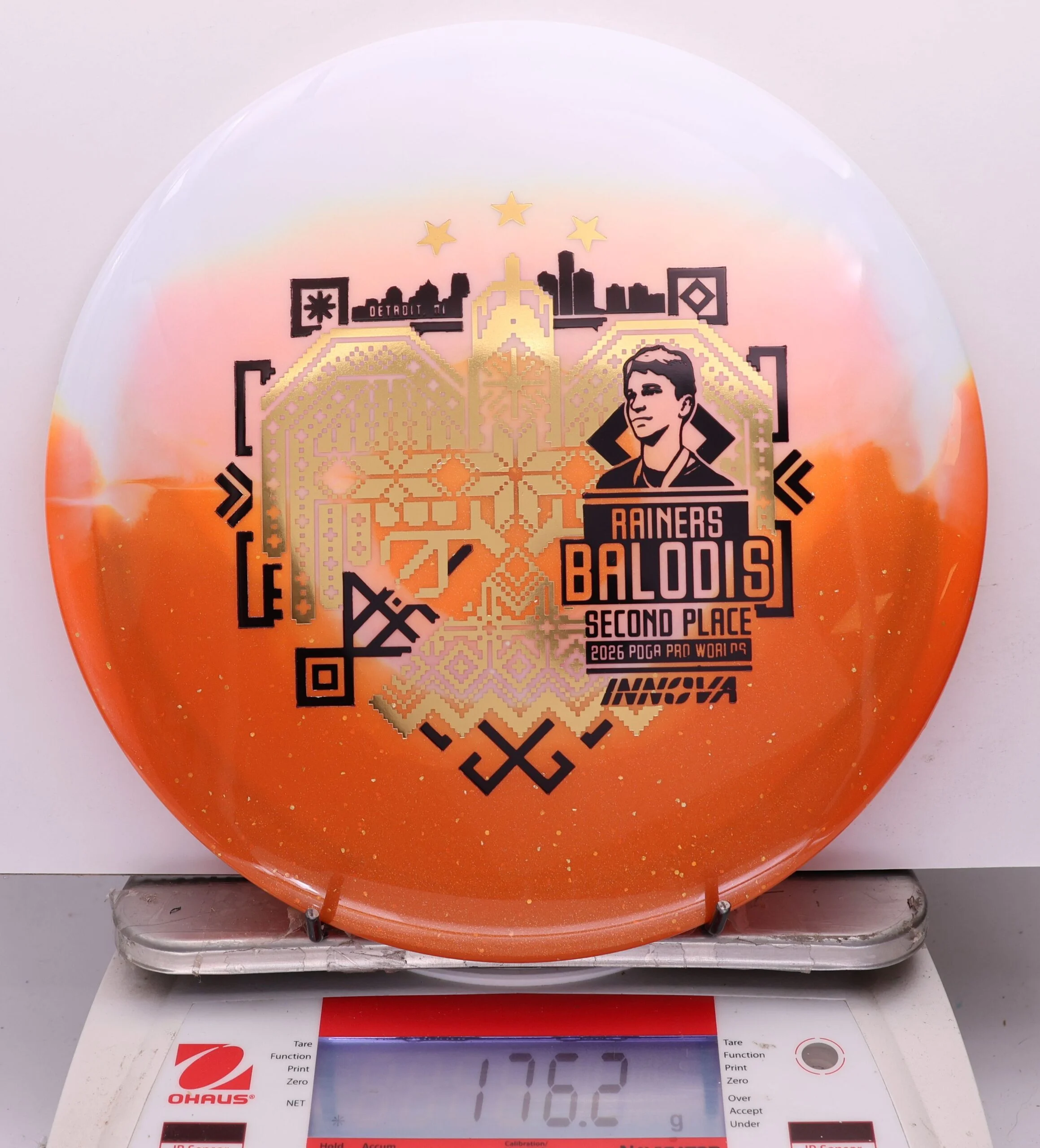 1143436 Duo Teebird, Rainers Balodis 2026 Second Place PDGA Worlds - #18 White-Orange, 176
