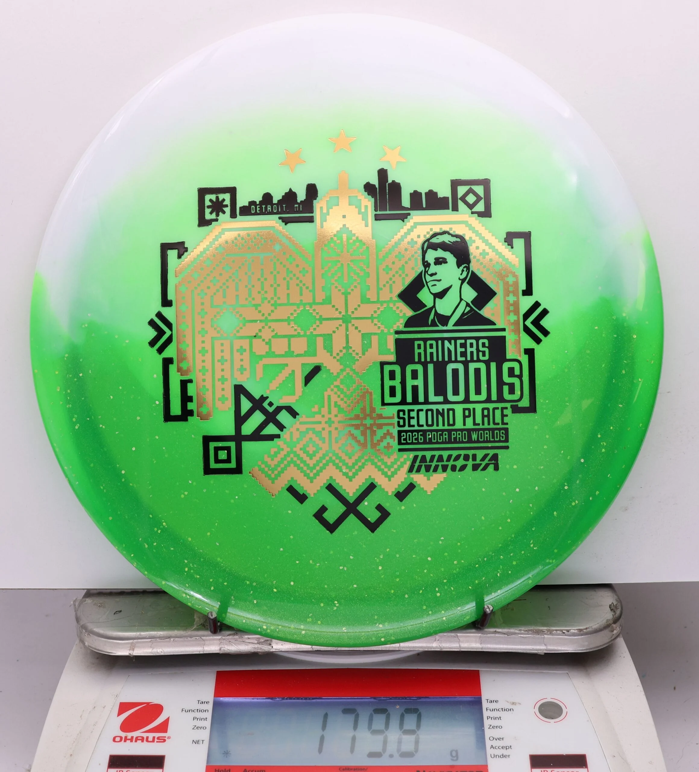 1143479 Duo Teebird, Rainers Balodis 2026 Second Place PDGA Worlds - #22 White-Green, 174