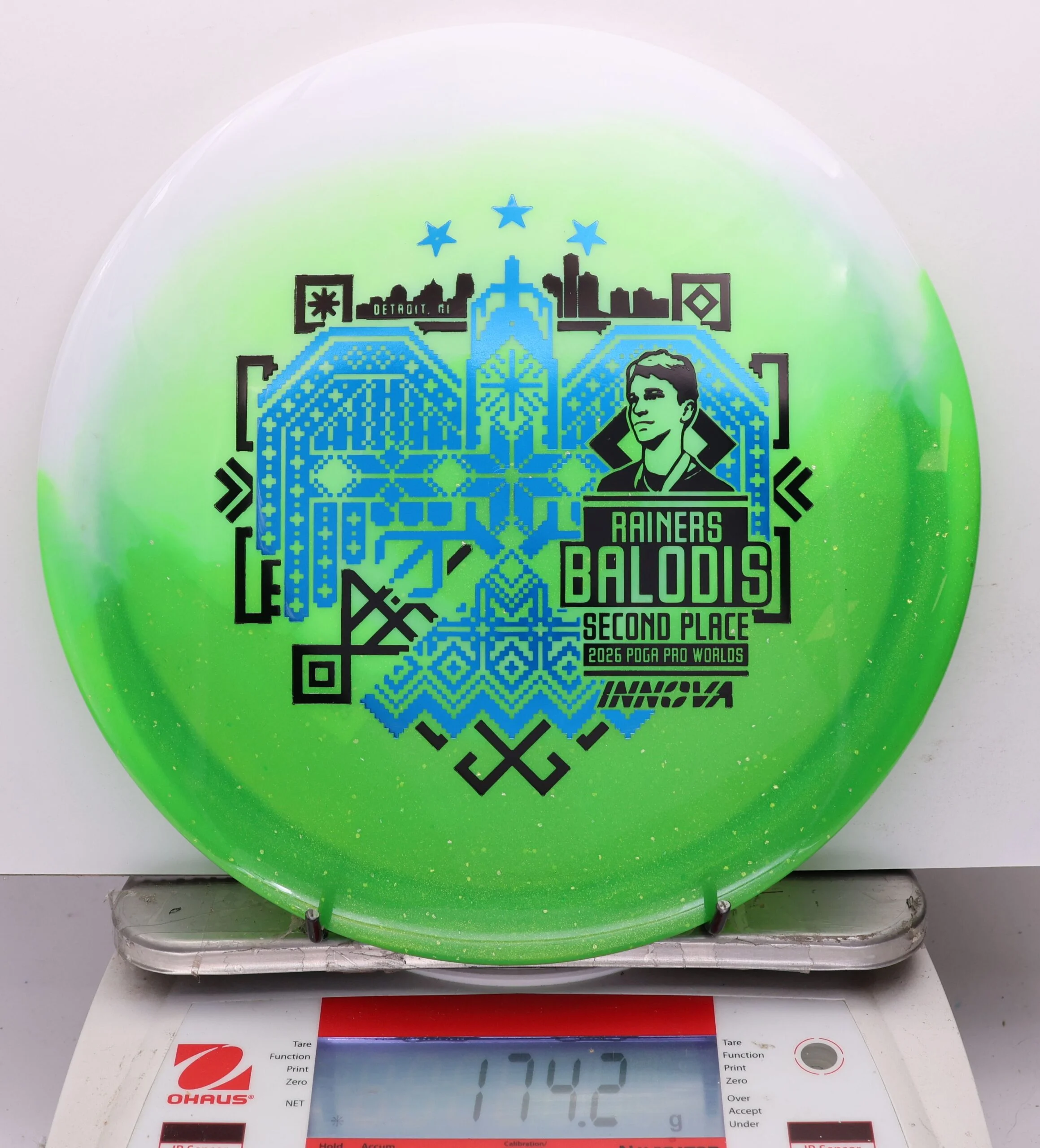 1143480 Duo Teebird, Rainers Balodis 2026 Second Place PDGA Worlds - #23 White-Green, 174
