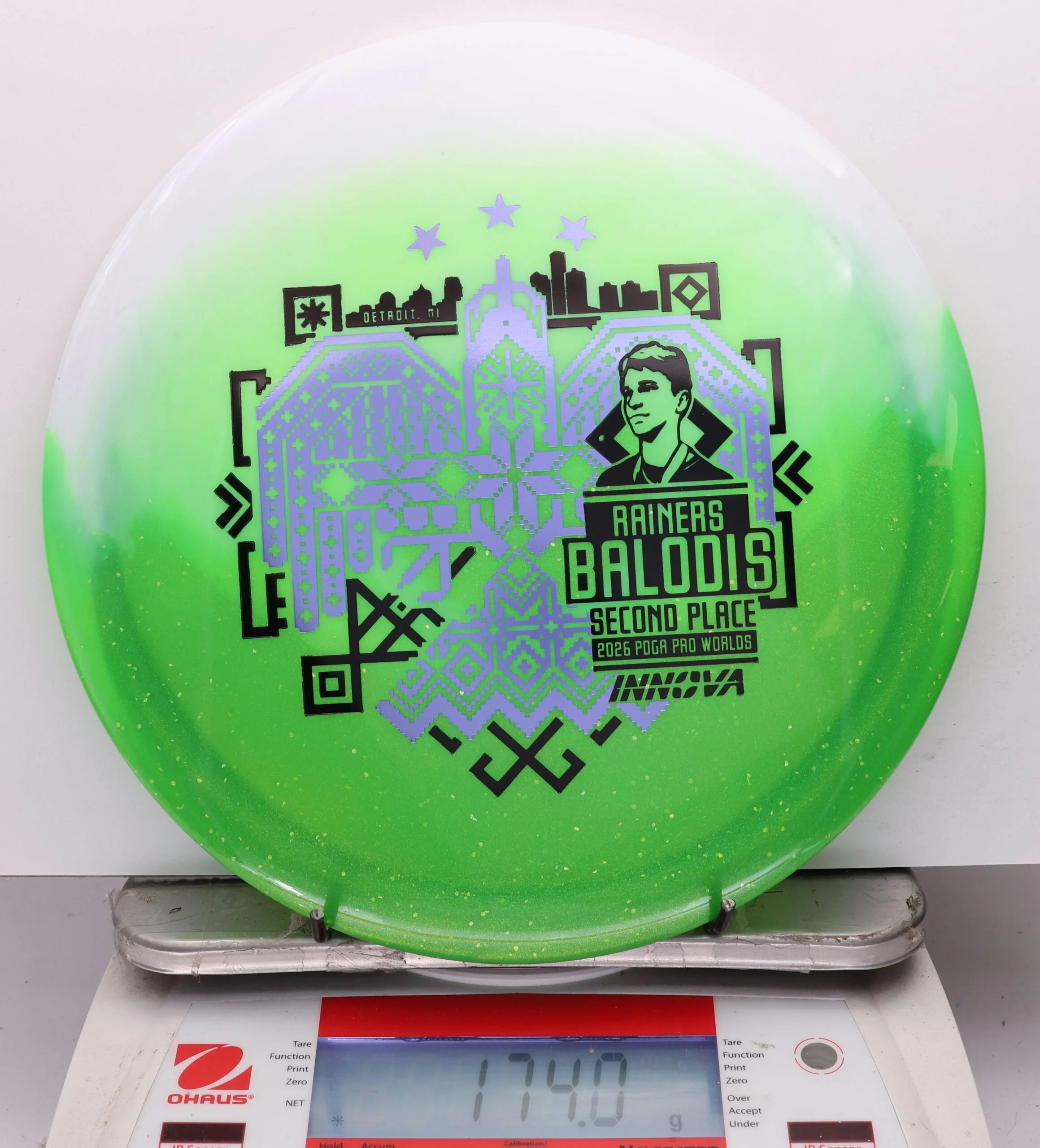 1143482 Duo Teebird, Rainers Balodis 2026 Second Place PDGA Worlds - #25 White-Green, 174