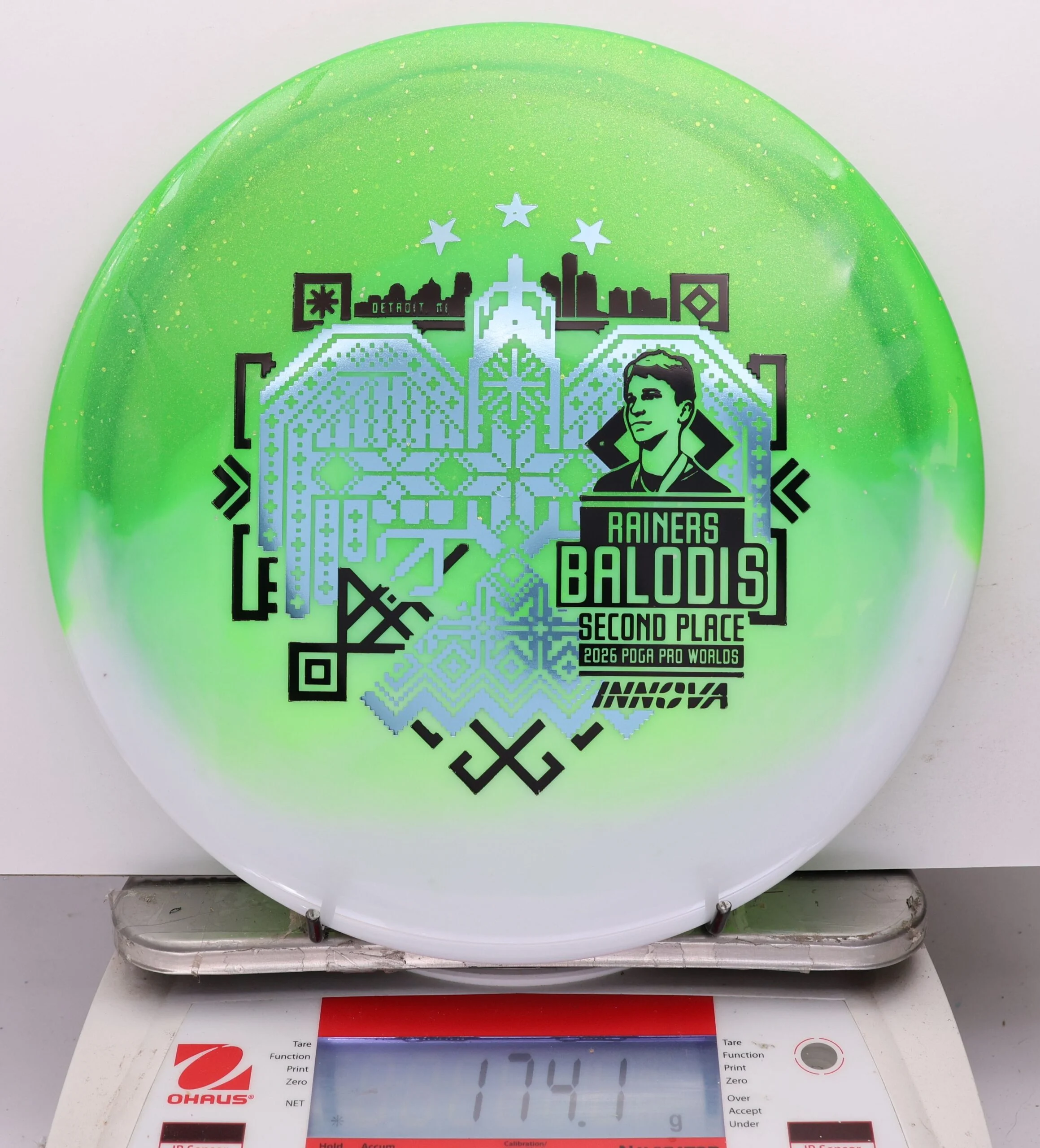 1143523 Duo Teebird, Rainers Balodis 2026 Second Place PDGA Worlds - #27 White-Green, 174