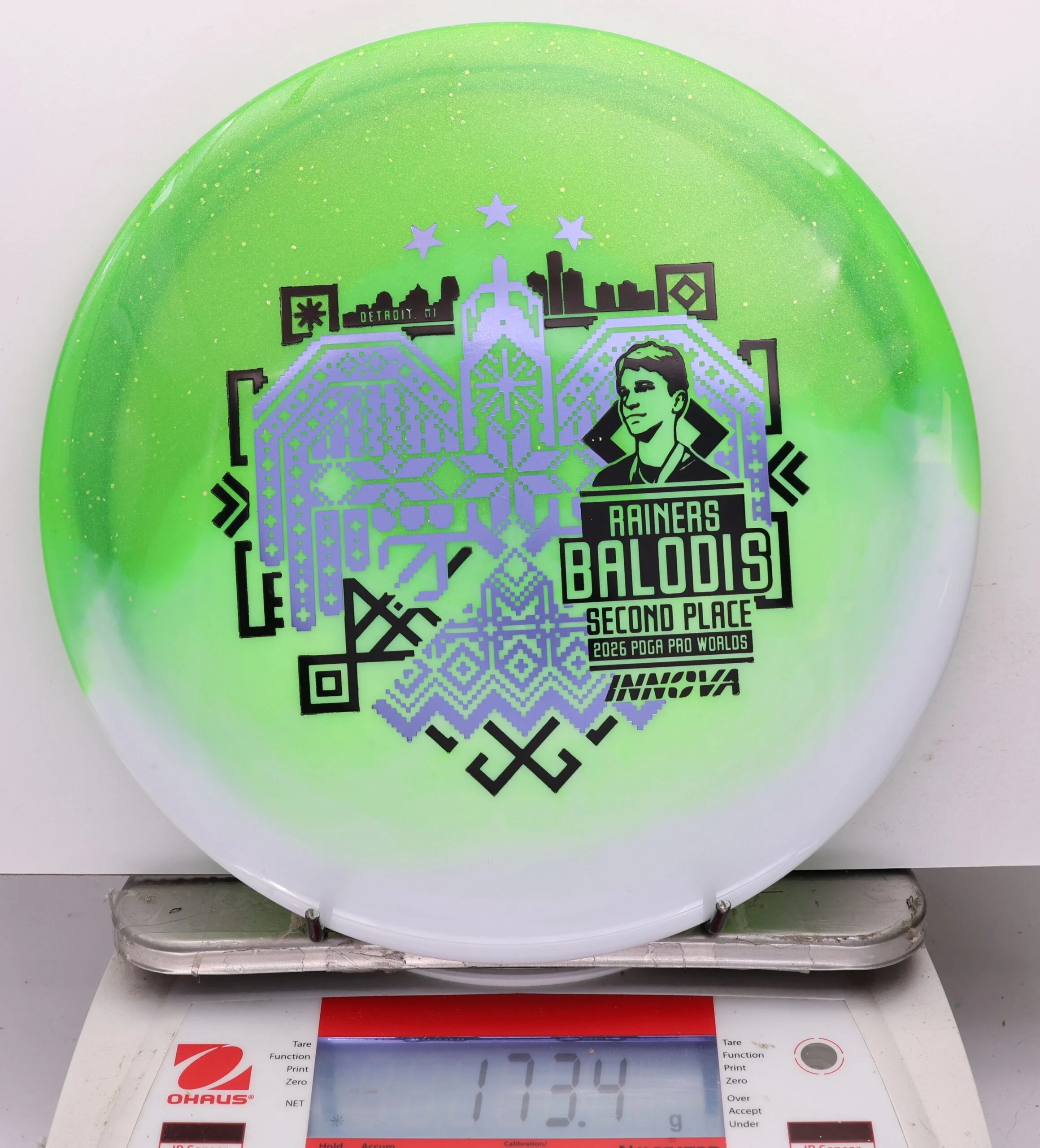 1143525 Duo Teebird, Rainers Balodis 2026 Second Place PDGA Worlds - #29 White-Green, 173