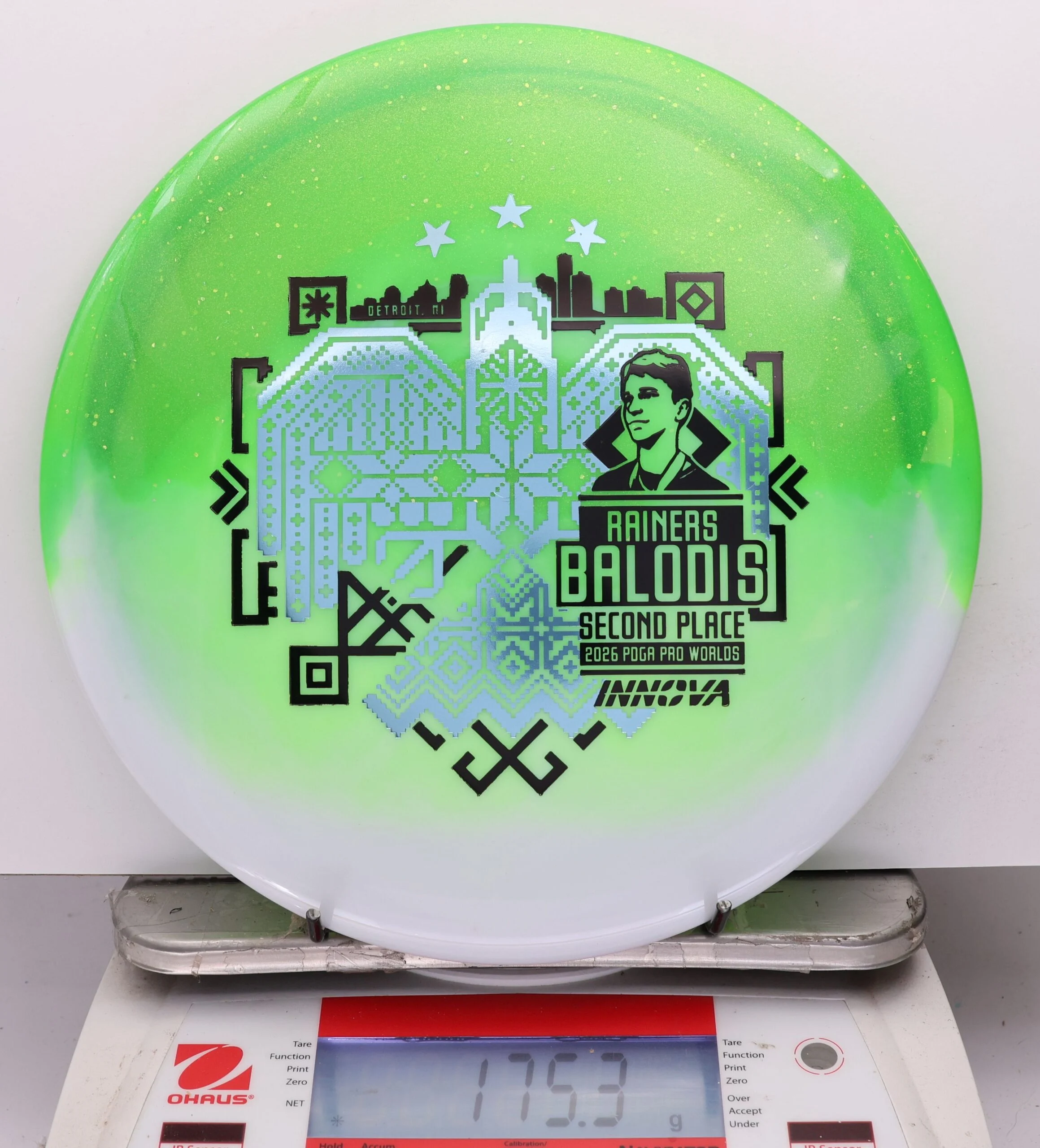 1143526 Duo Teebird, Rainers Balodis 2026 Second Place PDGA Worlds - #30 White-Green, 175