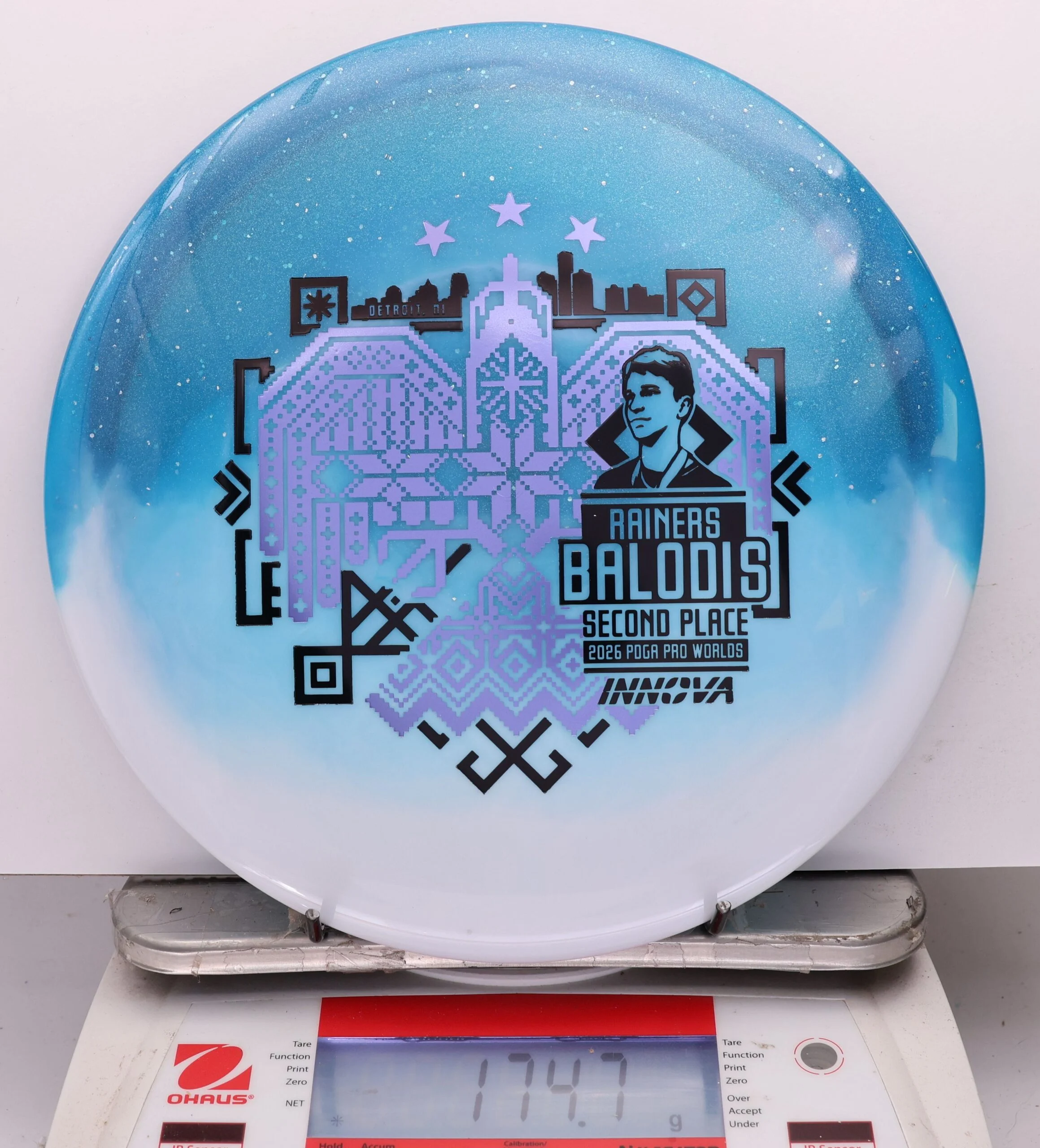 1143527 Duo Teebird, Rainers Balodis 2026 Second Place PDGA Worlds - #31 White-Blue, 175