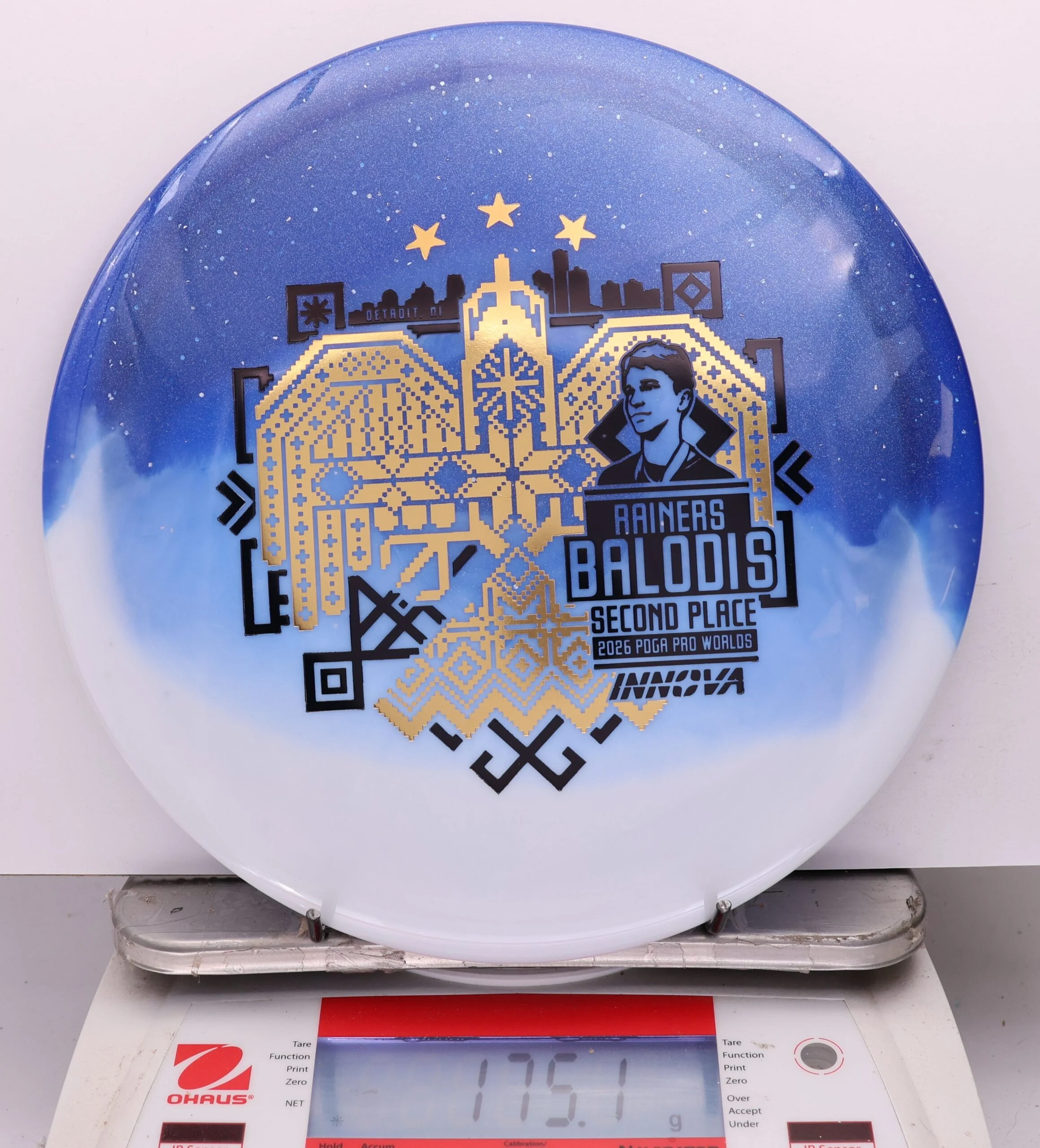 1143596 Duo Teebird, Rainers Balodis 2026 Second Place PDGA Worlds - #34 White-DkBlue, 175