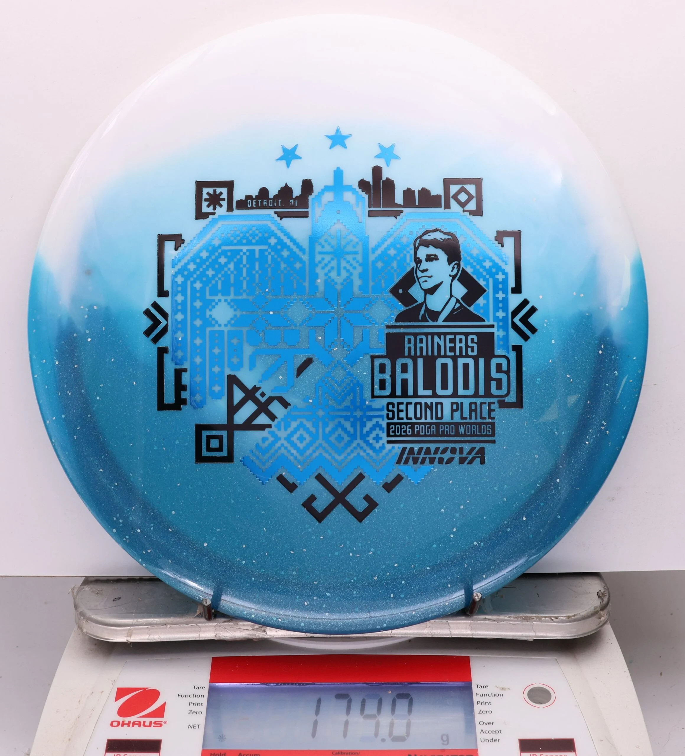 1143597 Duo Teebird, Rainers Balodis 2026 Second Place PDGA Worlds - #35 White-Blue, 174