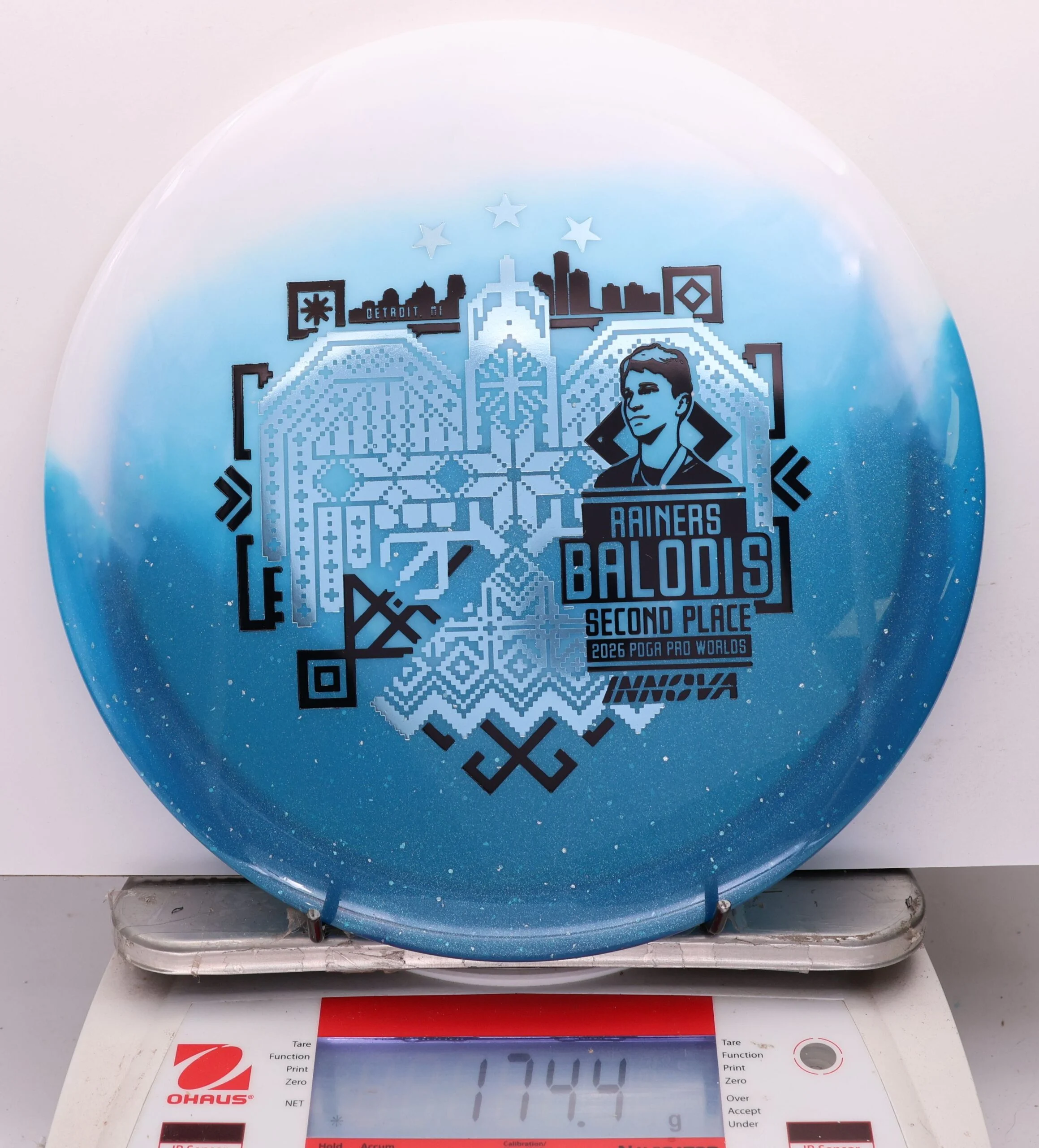 1143598 Duo Teebird, Rainers Balodis 2026 Second Place PDGA Worlds - #36 White-Blue, 174