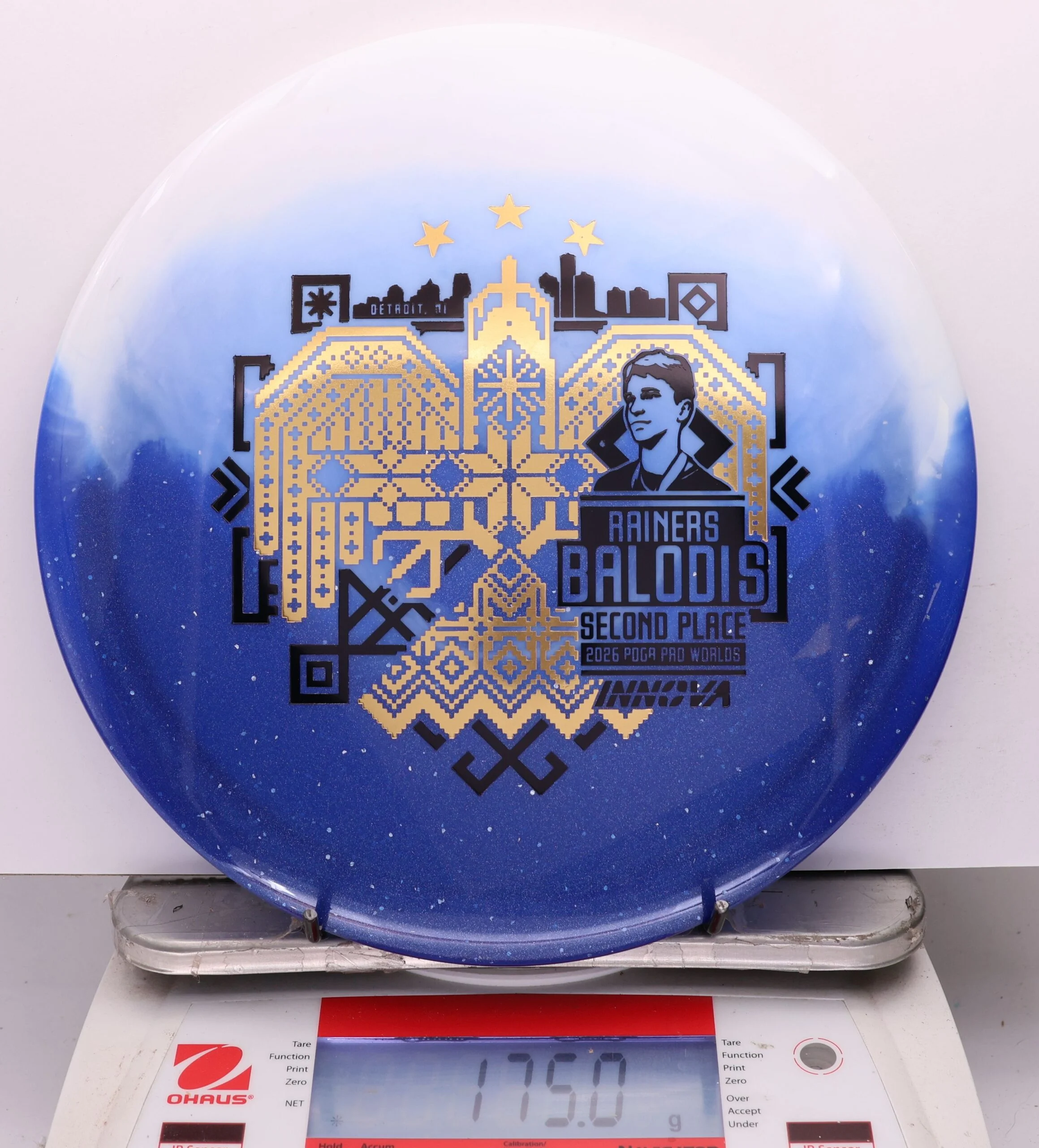 1143640 Duo Teebird, Rainers Balodis 2026 Second Place PDGA Worlds - #39 White-DkBlue, 175