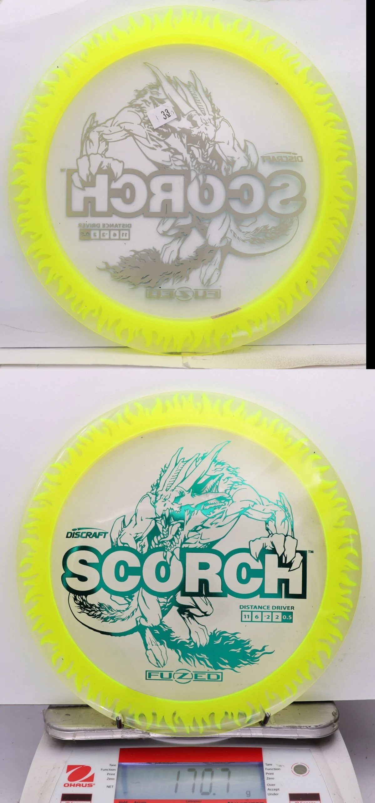 1143807 FuZed Line Scorch, Flame - #33 Clear-NYellow, 171