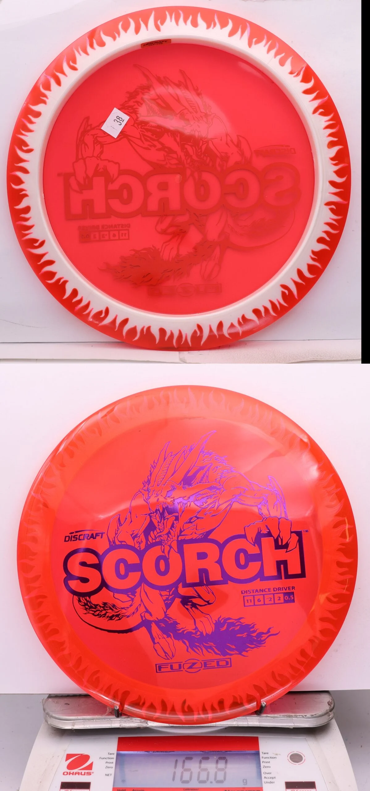 1143822 FuZed Line Scorch, Flame - #38 Red-White, 167