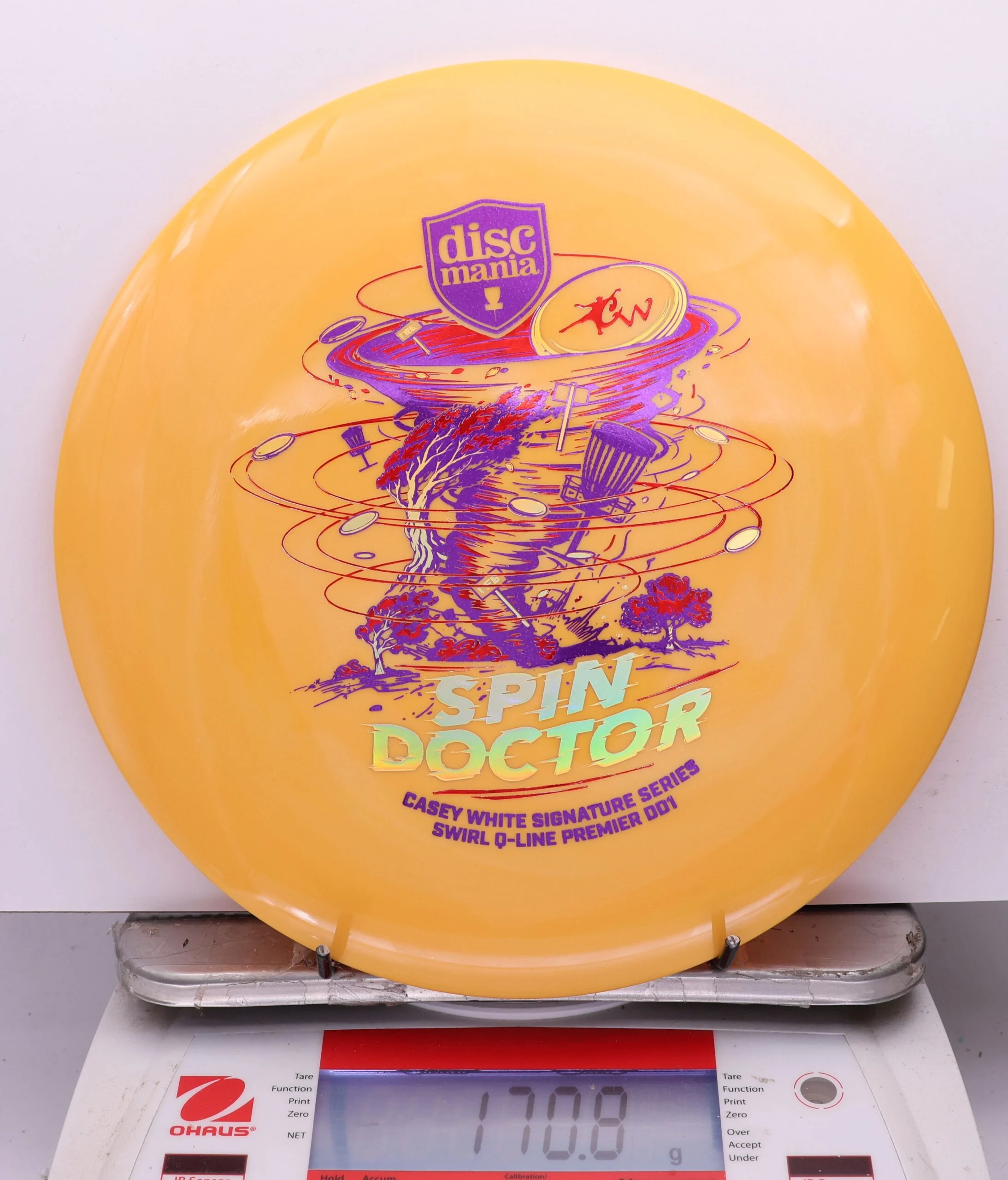 1144128 Swirl Q-Line Premier DD1, Spin Doctor - Casey White 2026 Signature Series - #07 Orange, 171