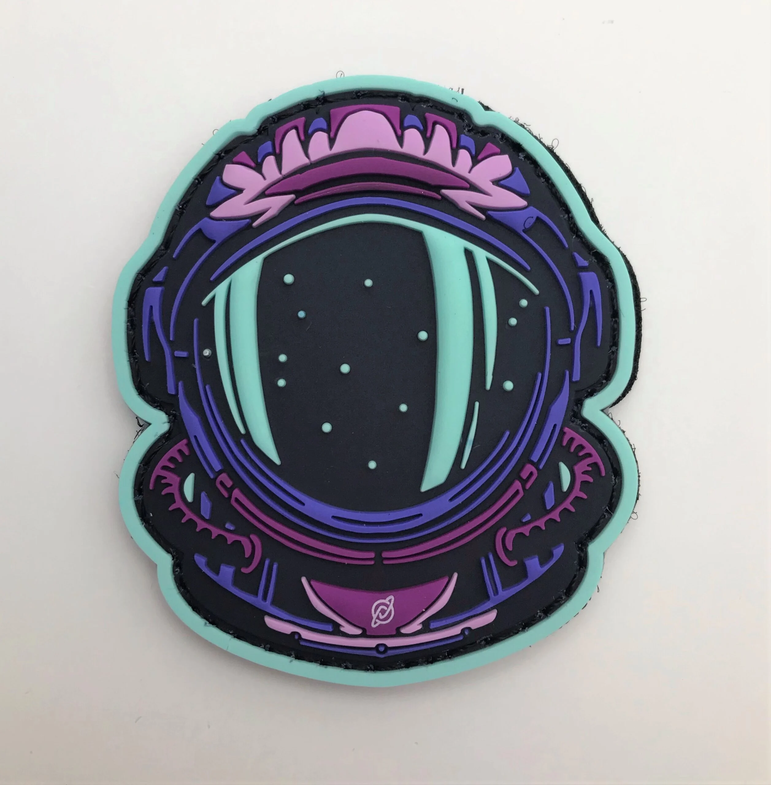 1145033 Discology PVC Velcro Patches - Purple Astronaut, PVC Velcro