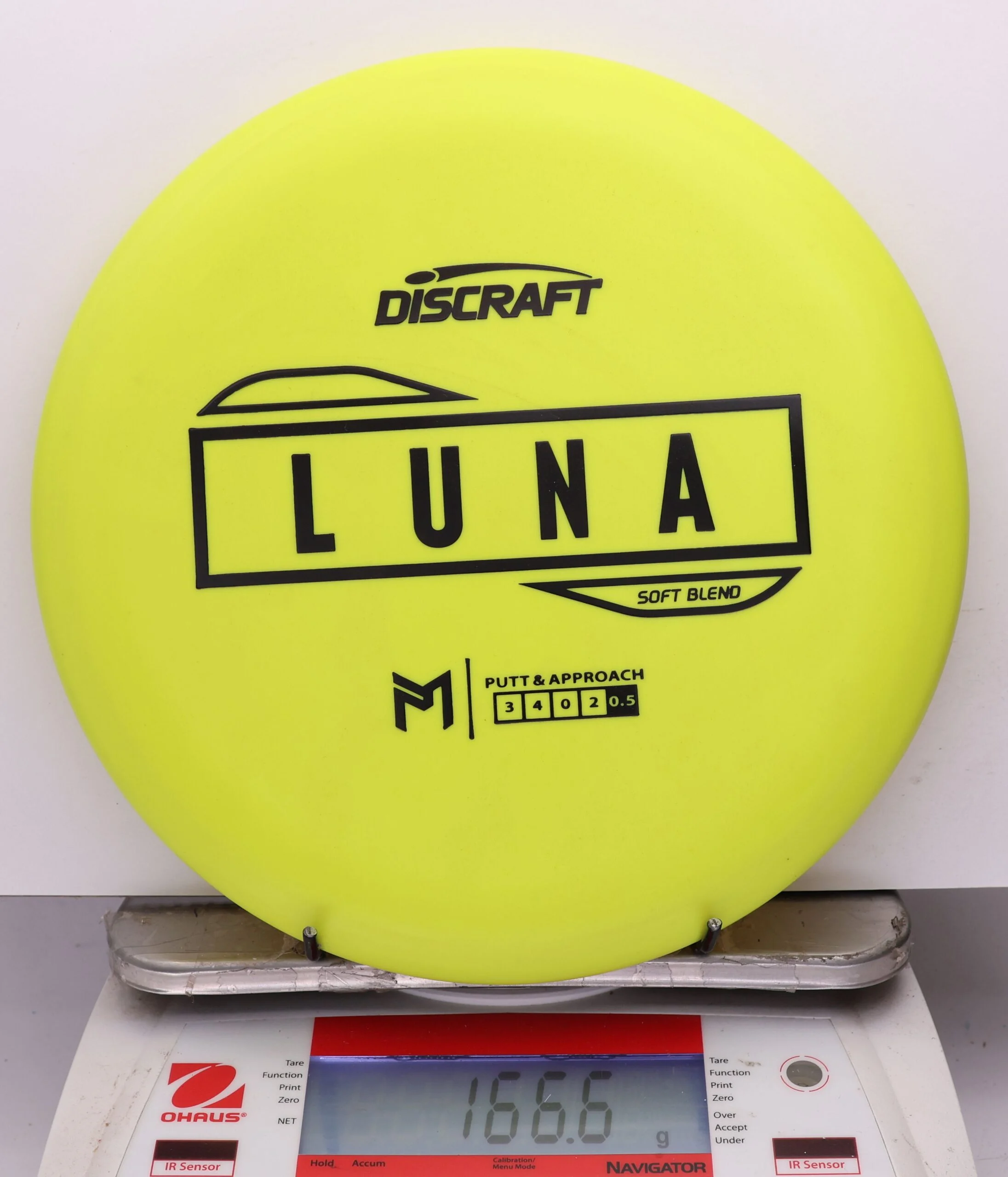 1146136 Putter Line Soft Luna, Paul McBeth - #09 Yellow, 167