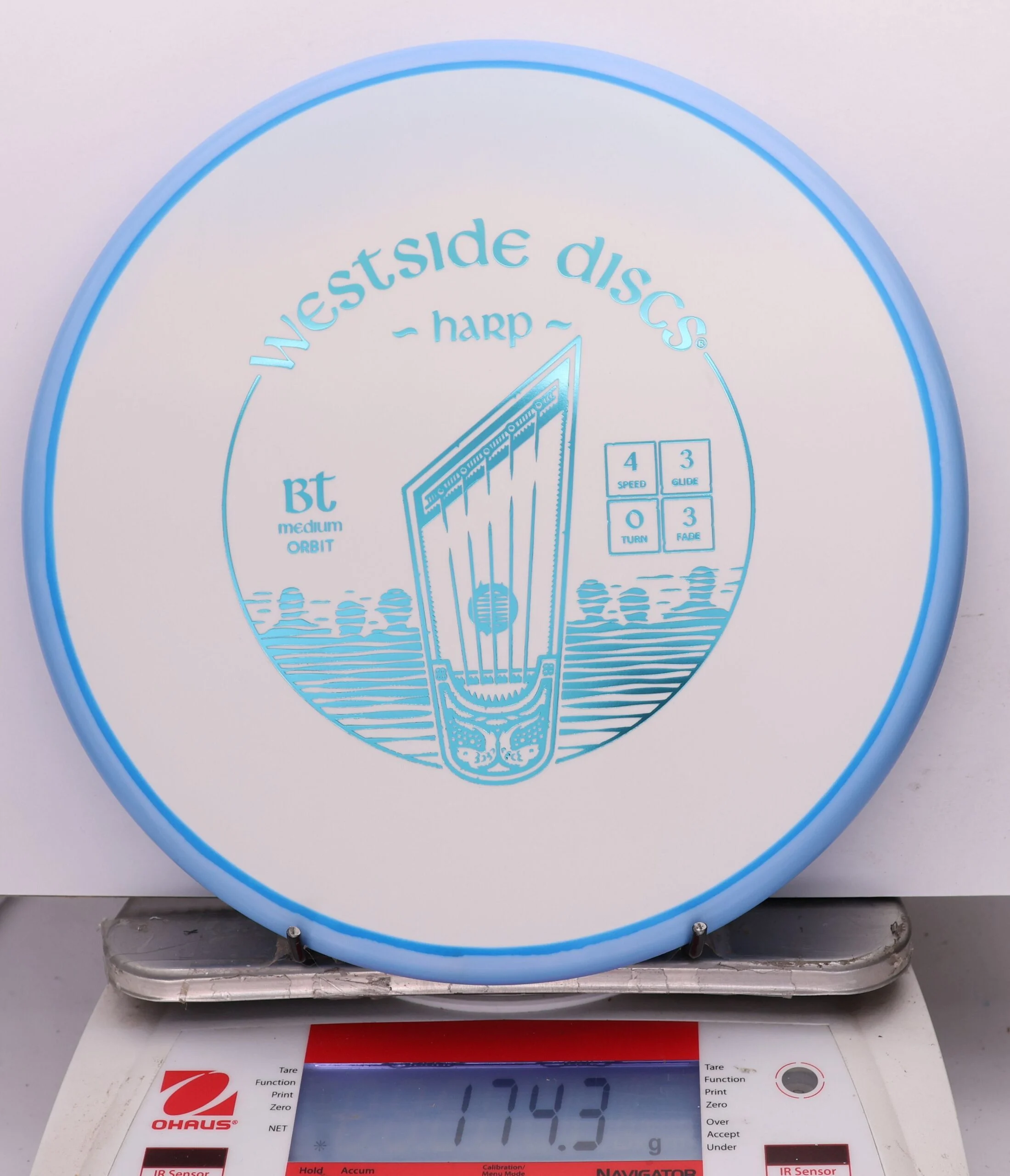 1150977 BT Medium Orbit Harp - #13 LtBlue-White, 174
