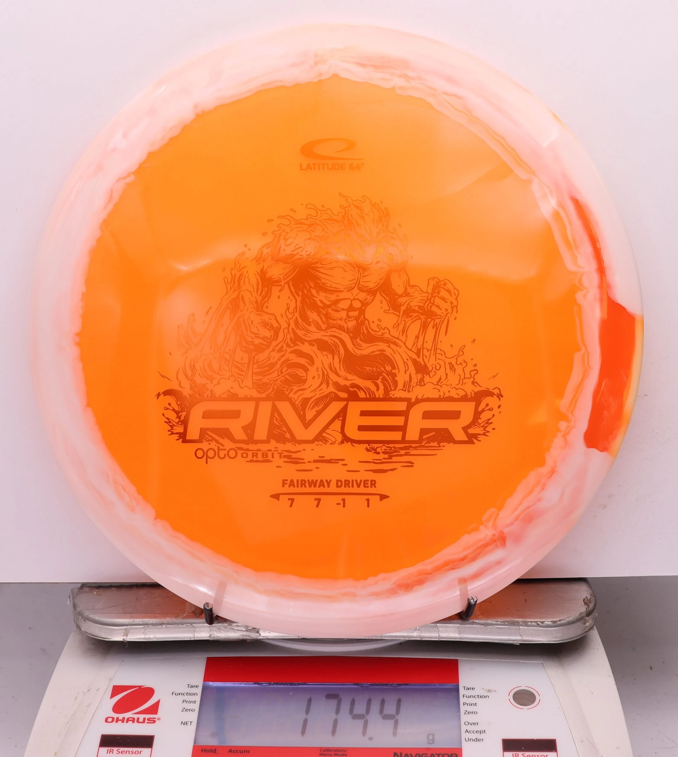 1153592 Opto Orbit River - #455 White-Orange, 174