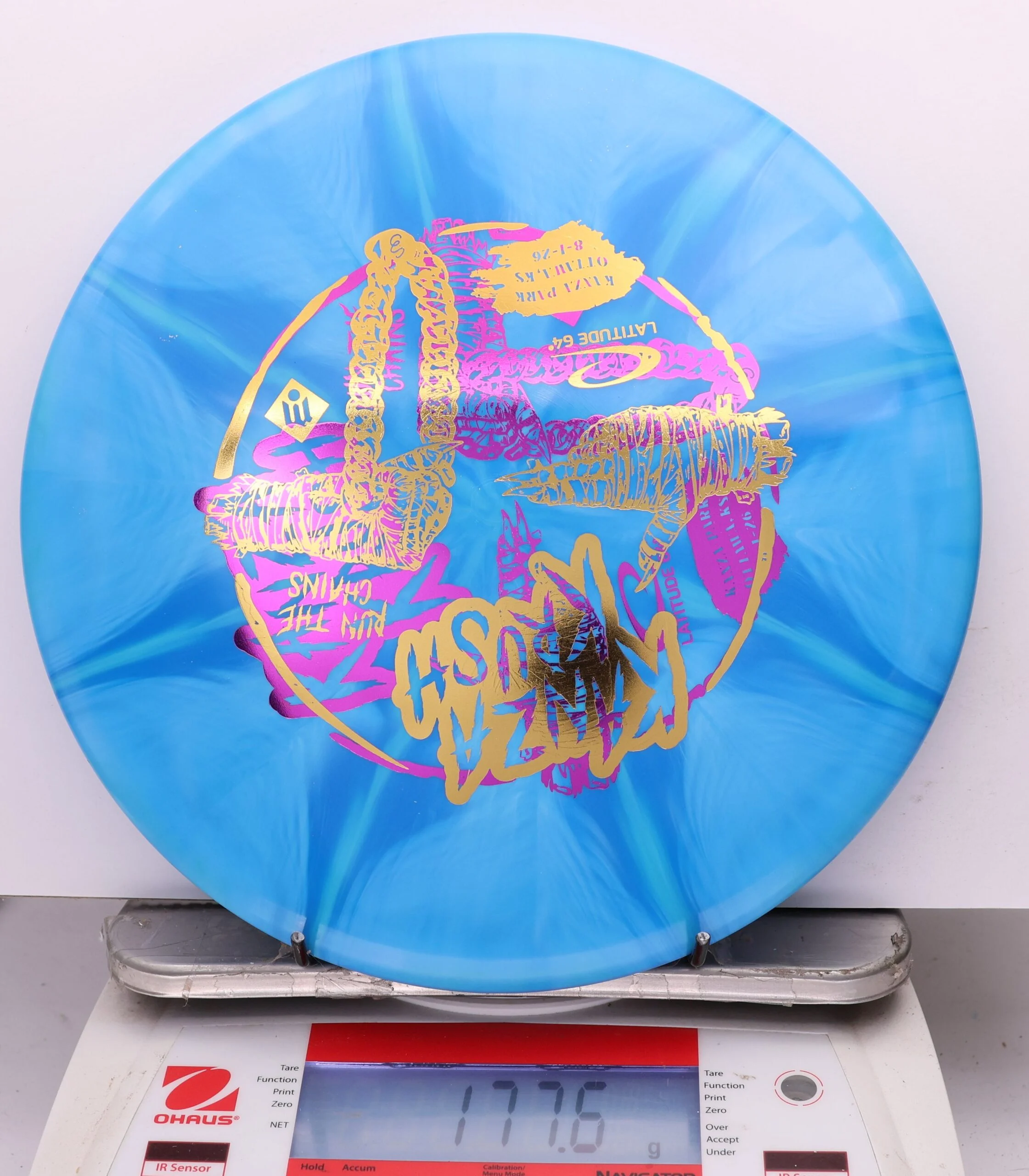 1153954 X-Out Gold Claymore - #453 Blue, 178