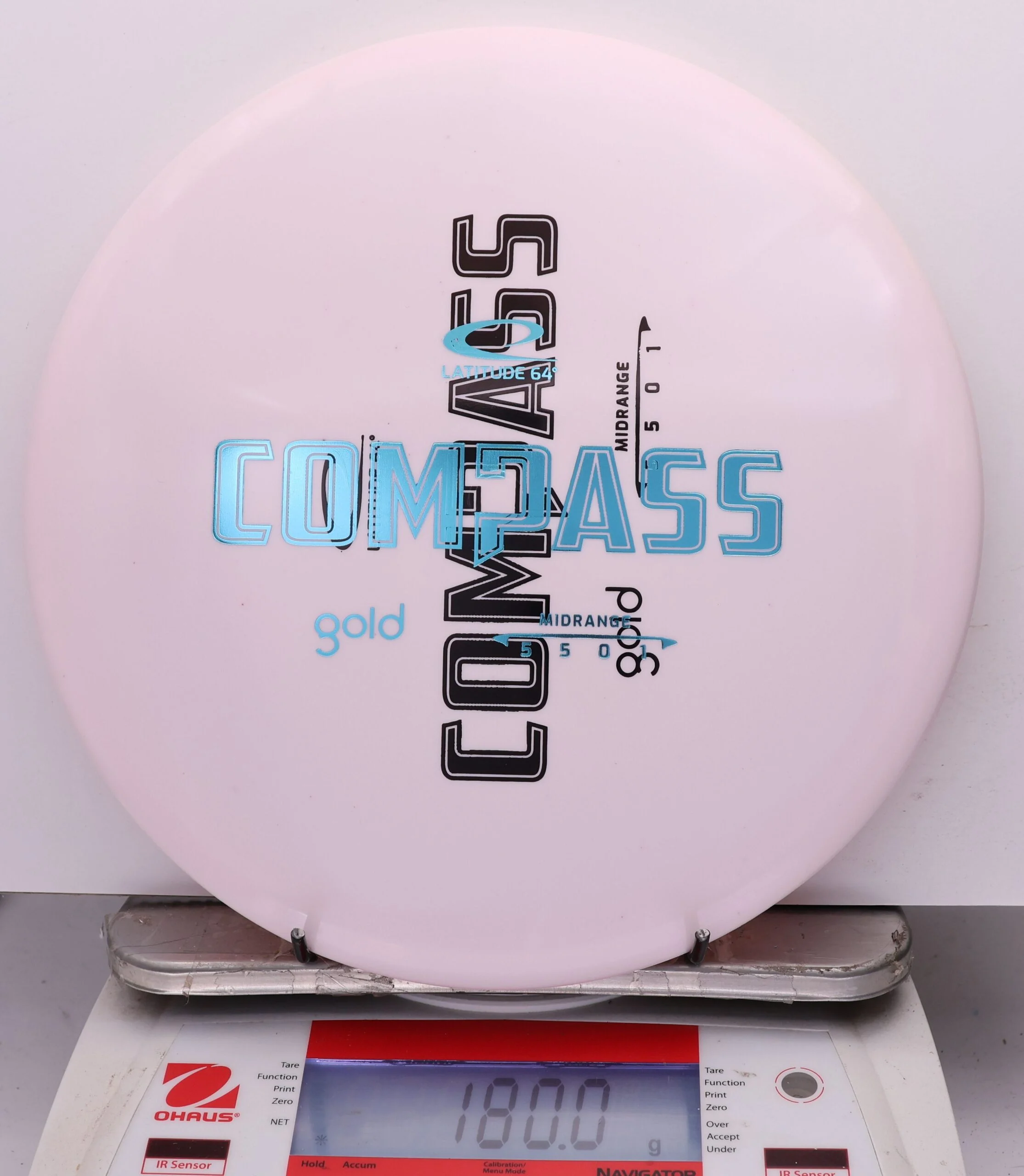 1153972 X-Out Gold Compass - #451 LtPink, 180
