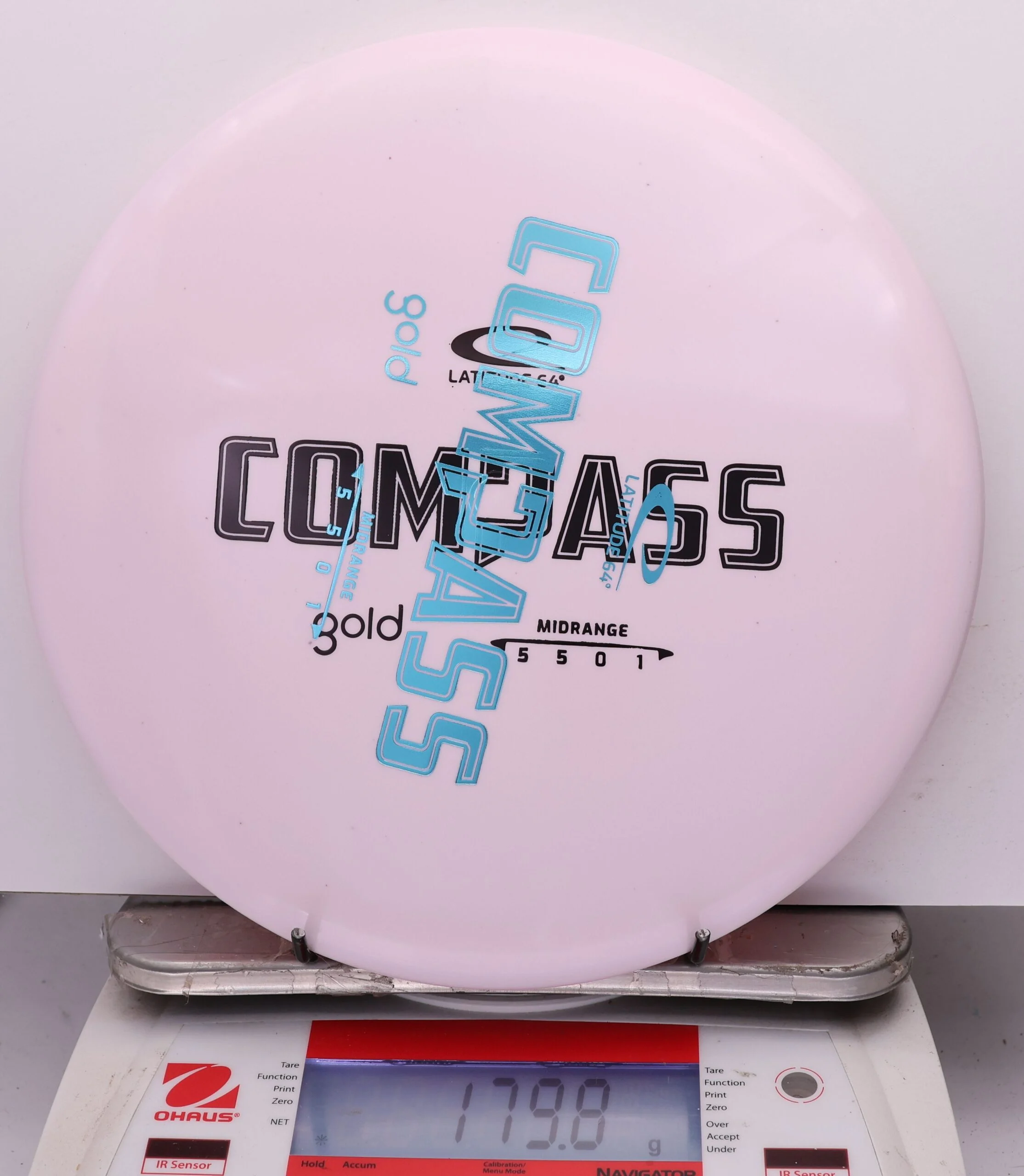 1153973 X-Out Gold Compass - #452 LtPink, 180