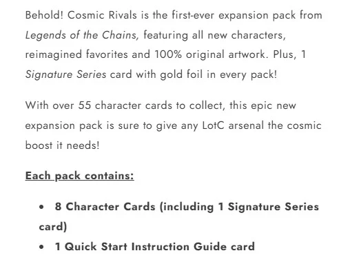 Legends of the Chains: Cosmic Rivals expansion pack - Image 5